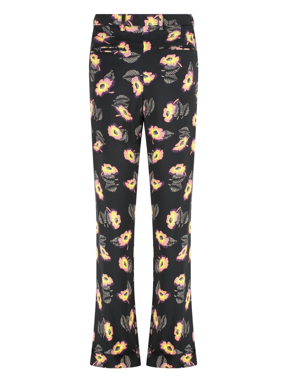 floral-print trousers - 2