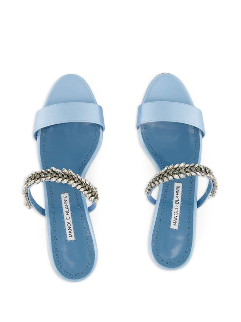 50mm Kifasan crystal-embellished satin sandals 4