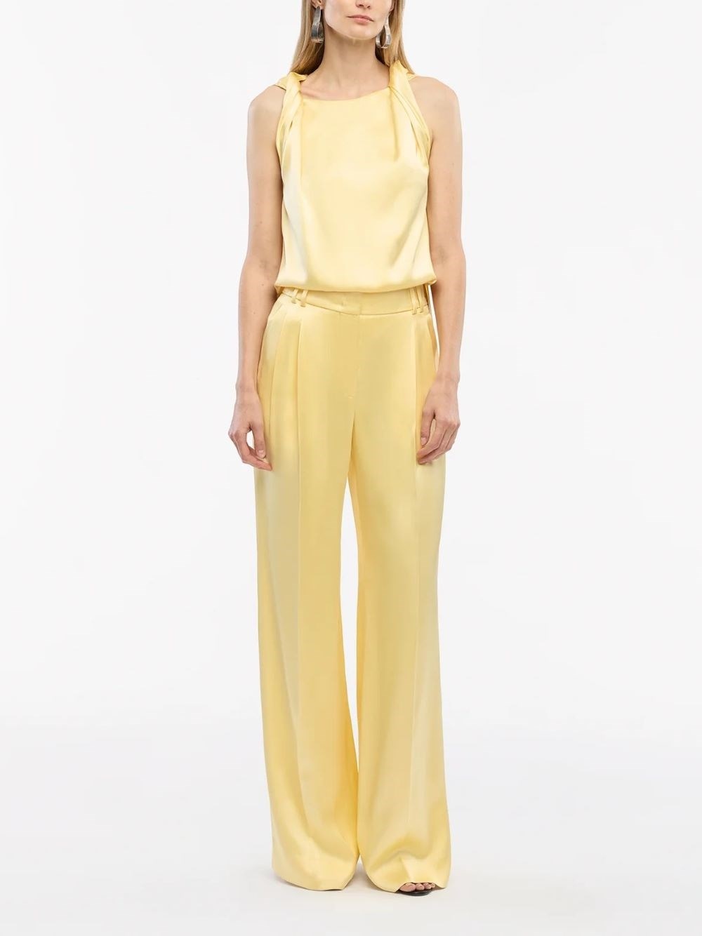 Satin Pleated Trouser - 2