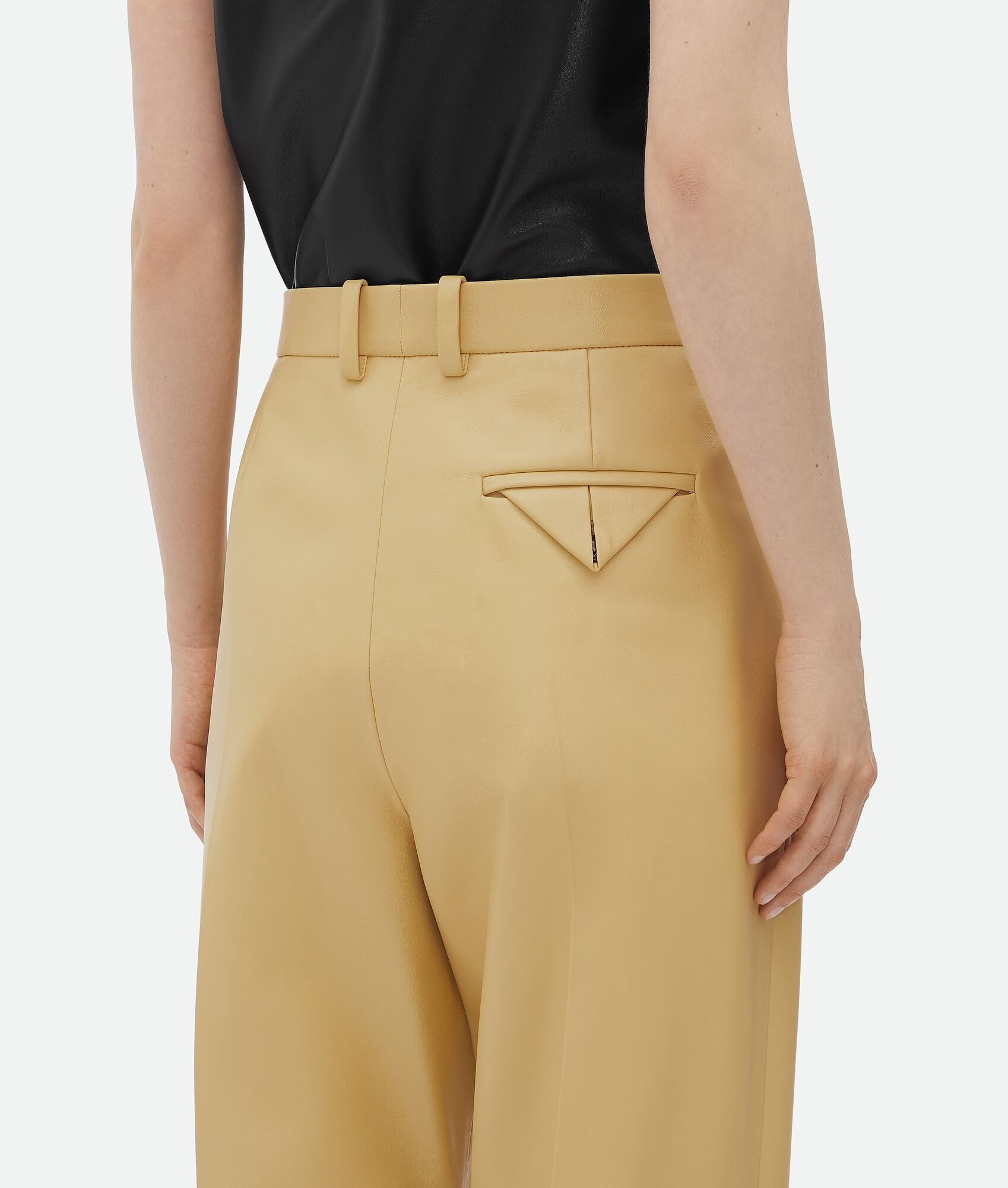 Leather Wide Leg Trousers - 5
