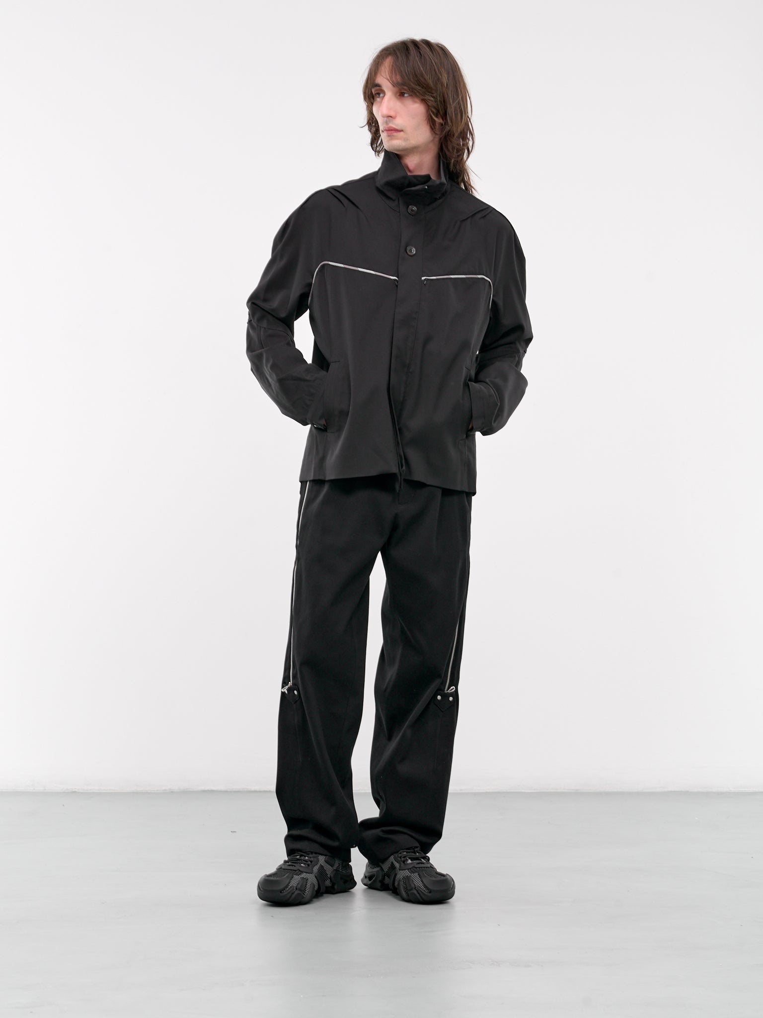 Kiko Kostadinov Knox Zip Trousers | hlorenzo | REVERSIBLE
