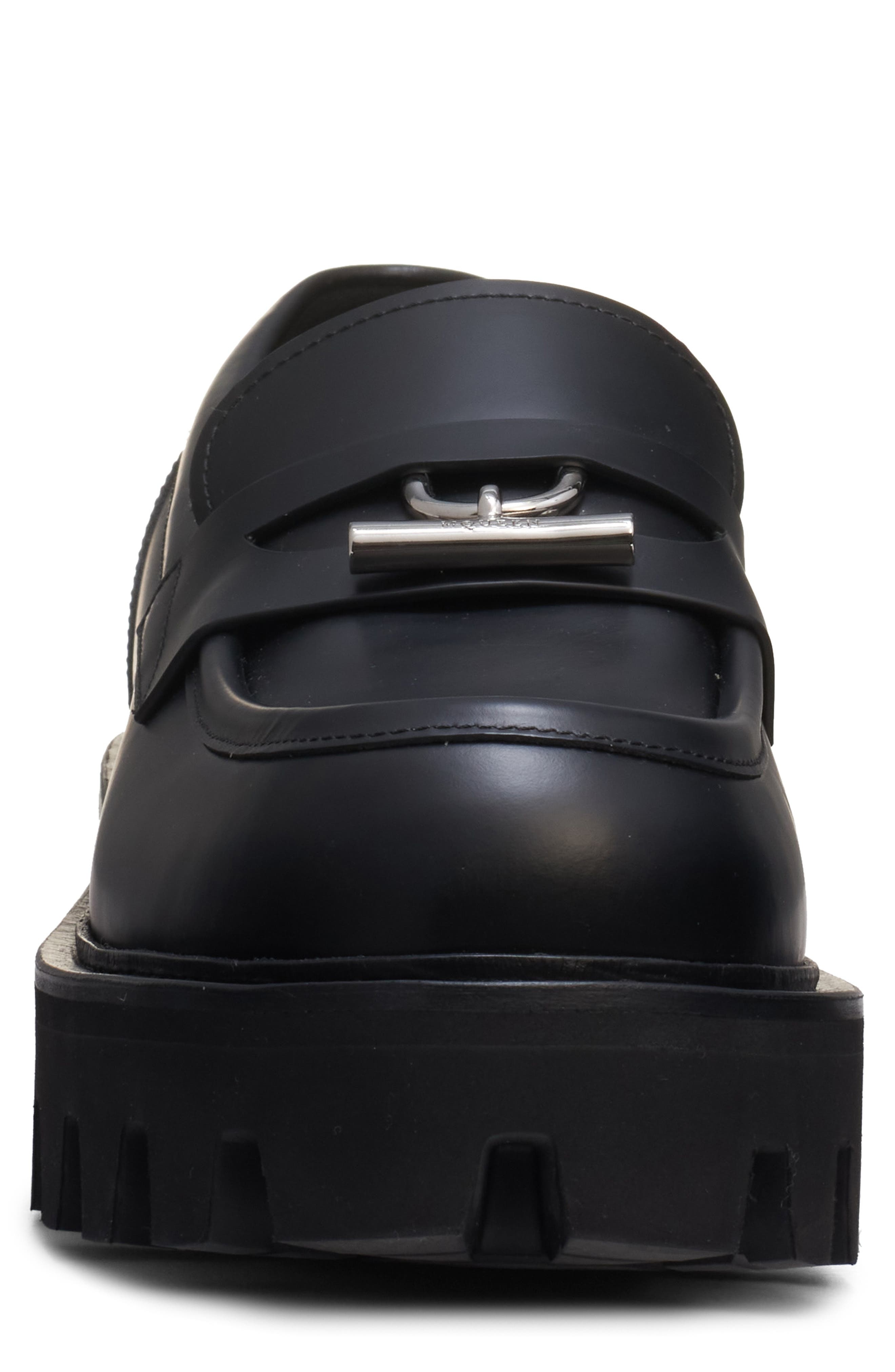 McQueen T-Bar Parachute Loafer in Black/Silver at Nordstrom - 4
