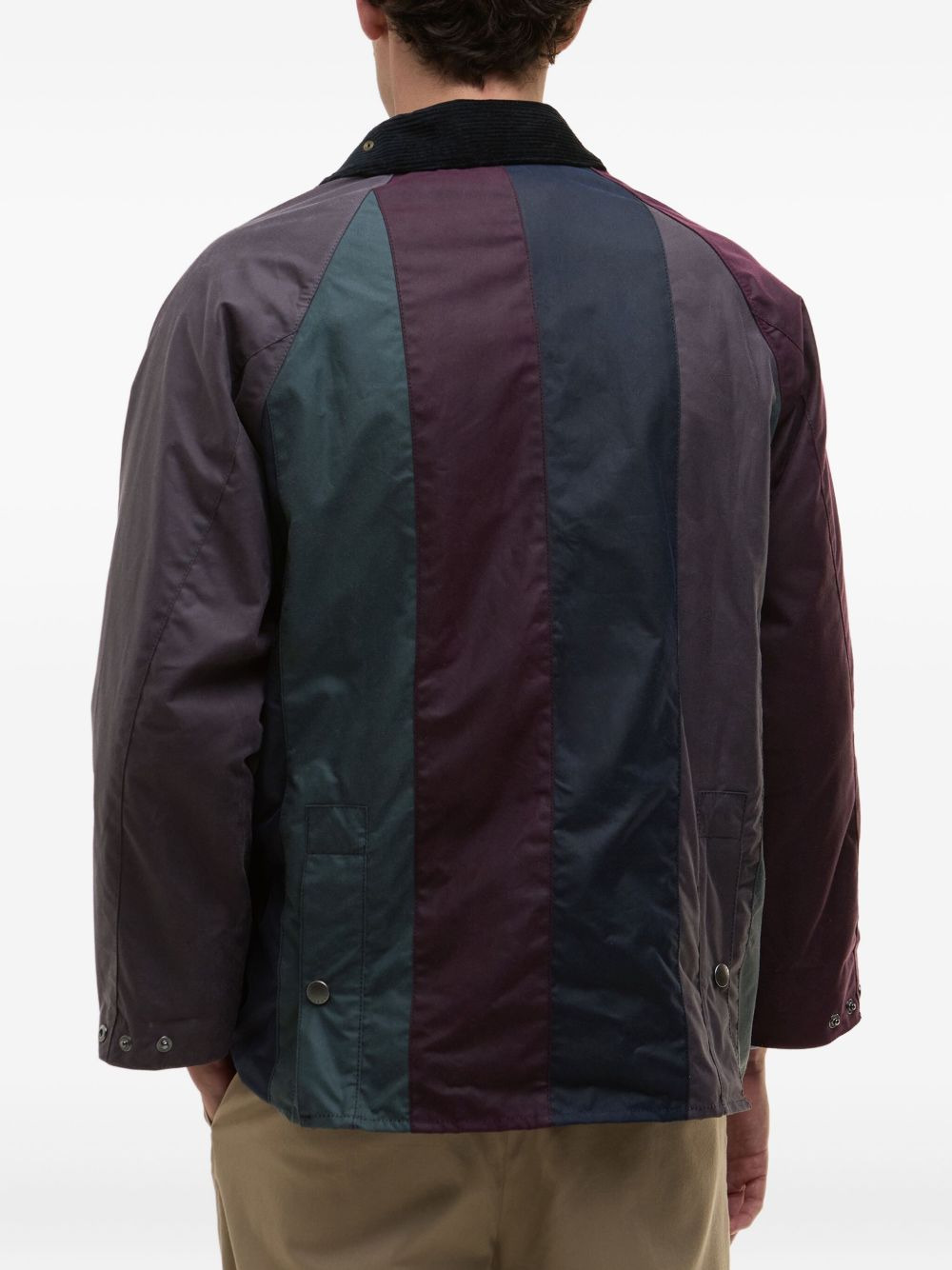 X PAUL SMITH CORDUROY-COLLAR PATCHWORK JACKET - 3