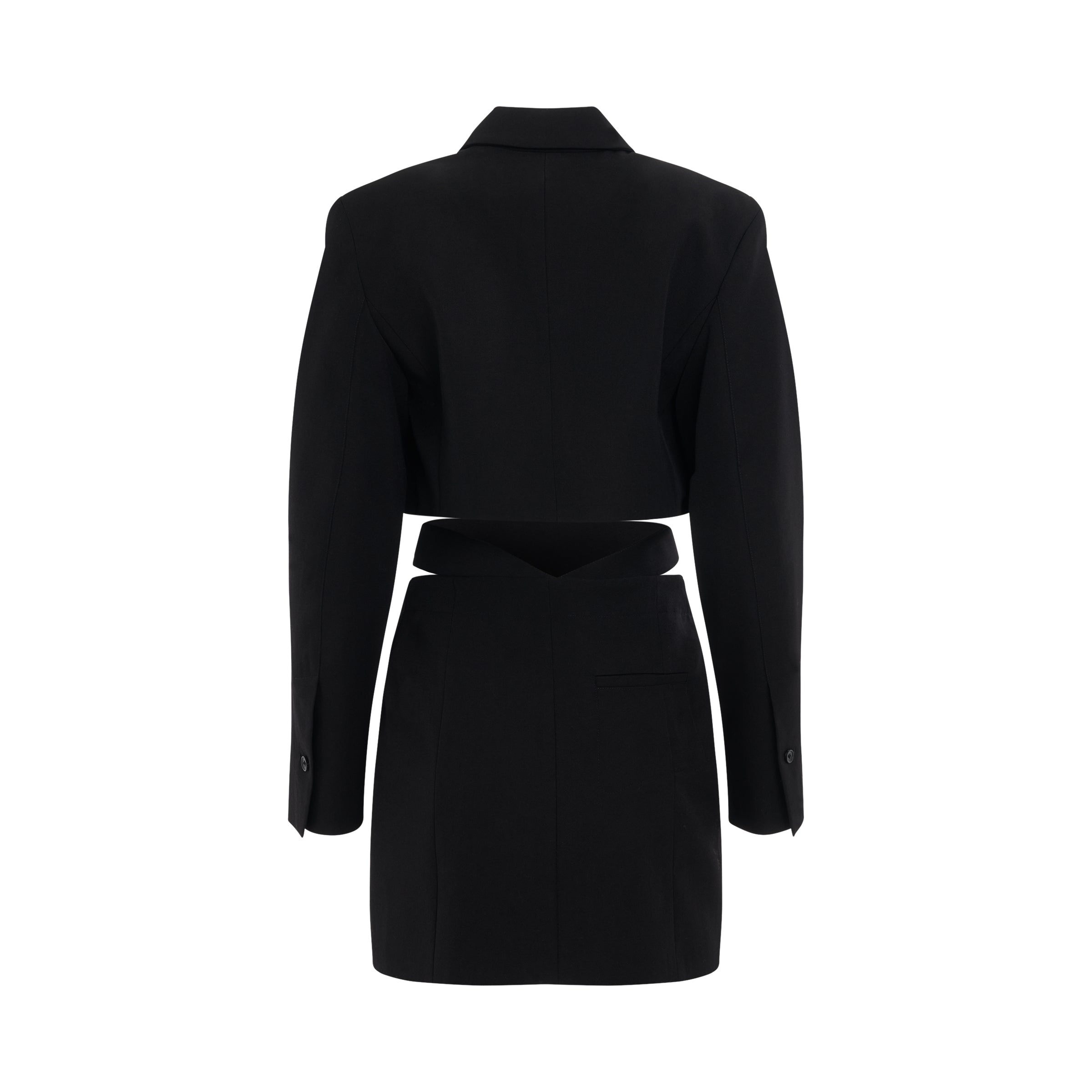 Bari Blazer Mini Dress in Black - 4