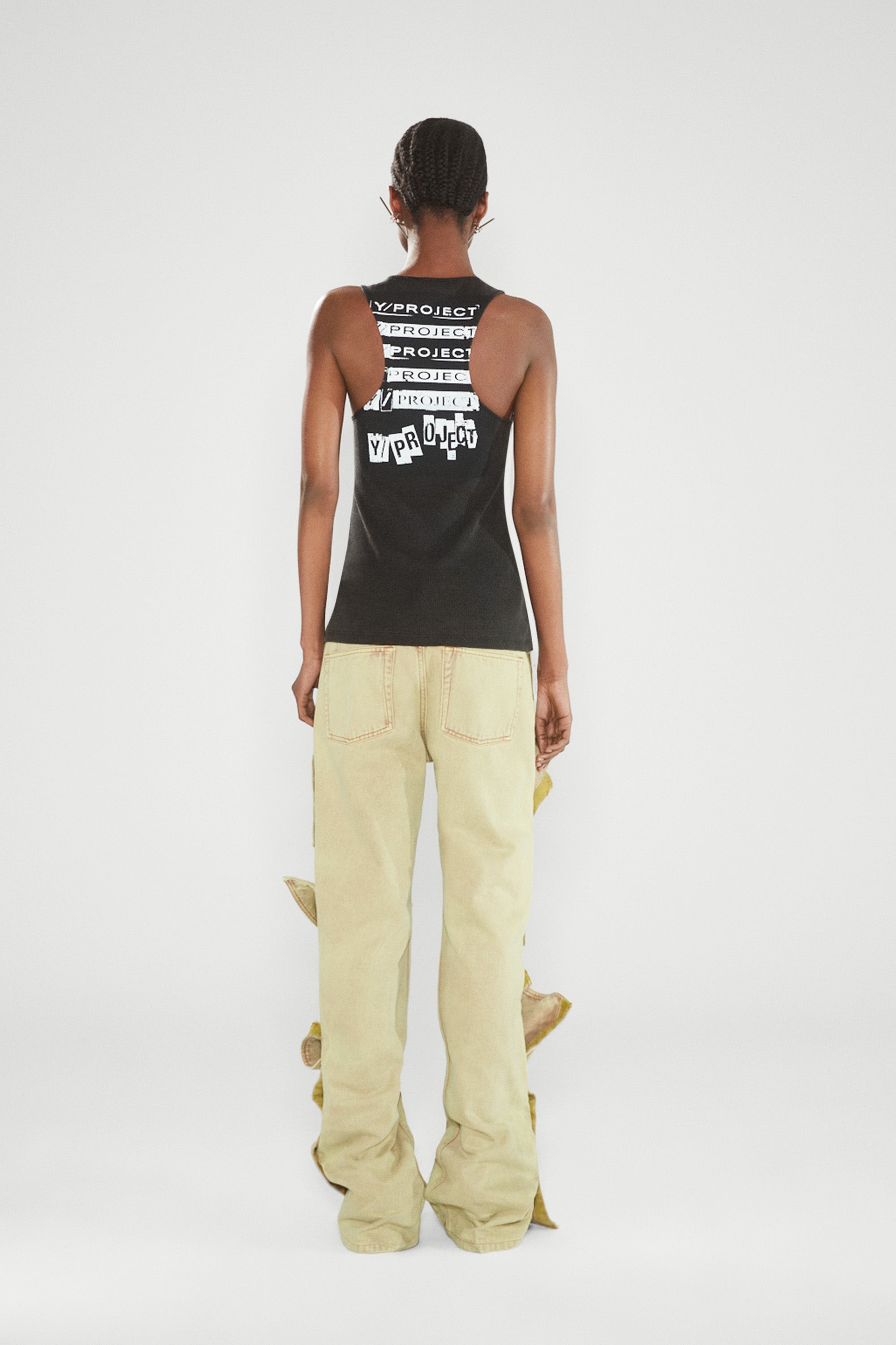 Rock Band Print Invisible Strap Tank Top - 4