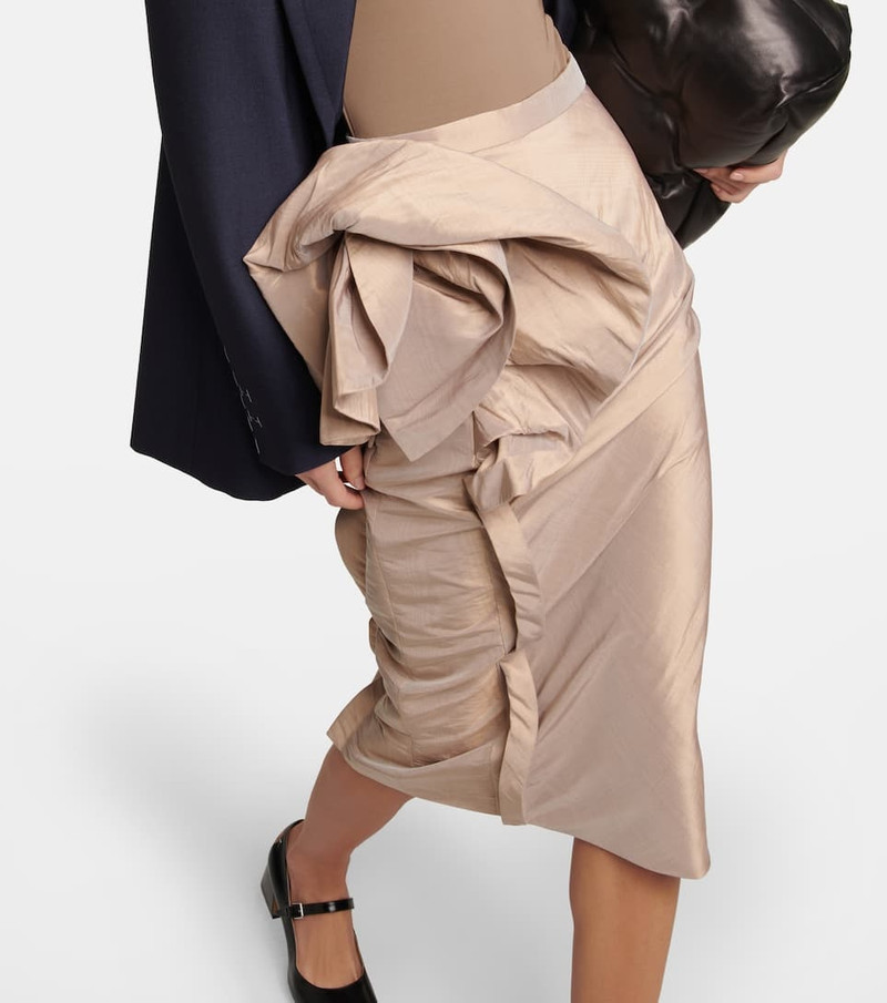 Draped midi skirt 4