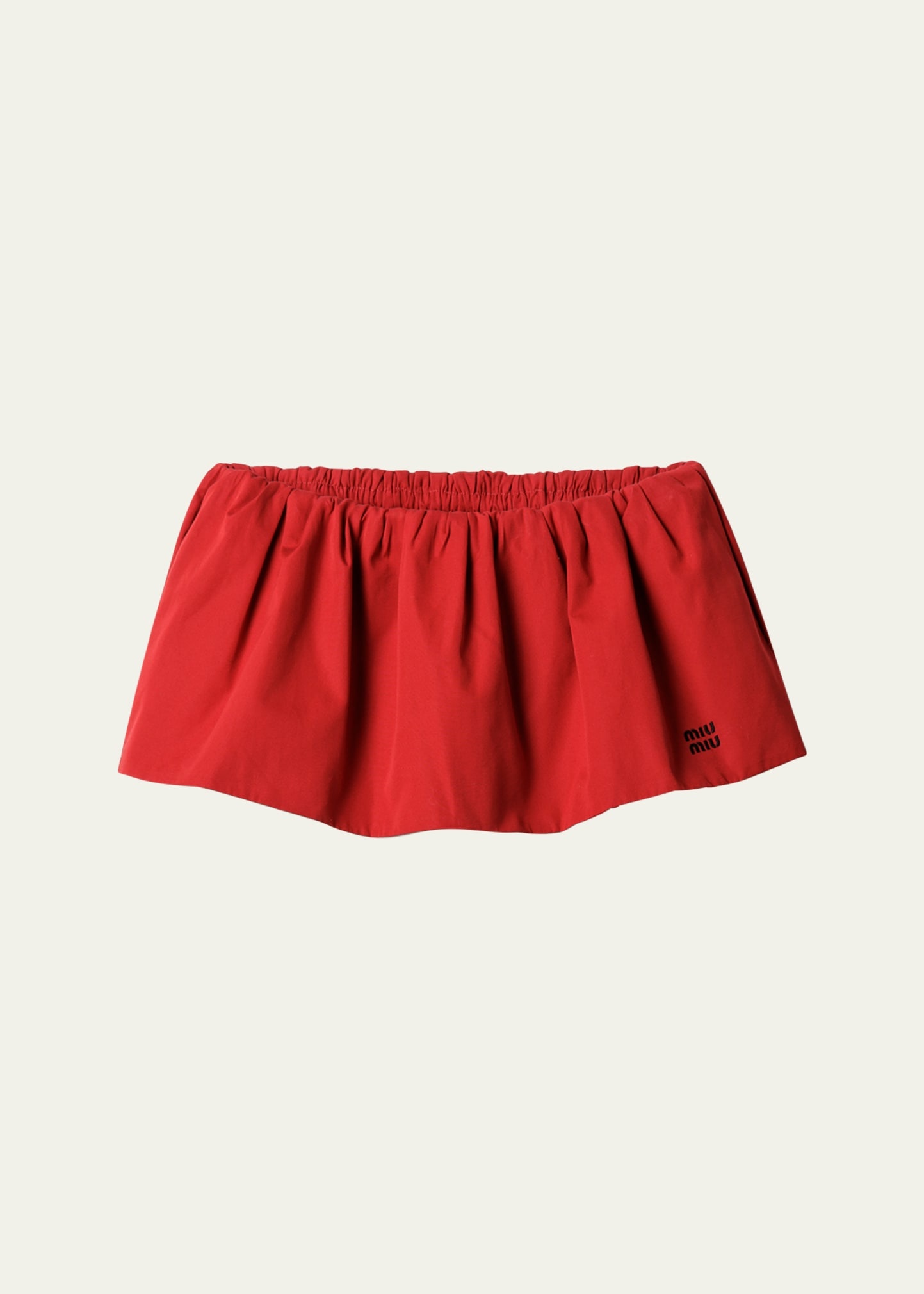 Poplin Mini Skirt - 1