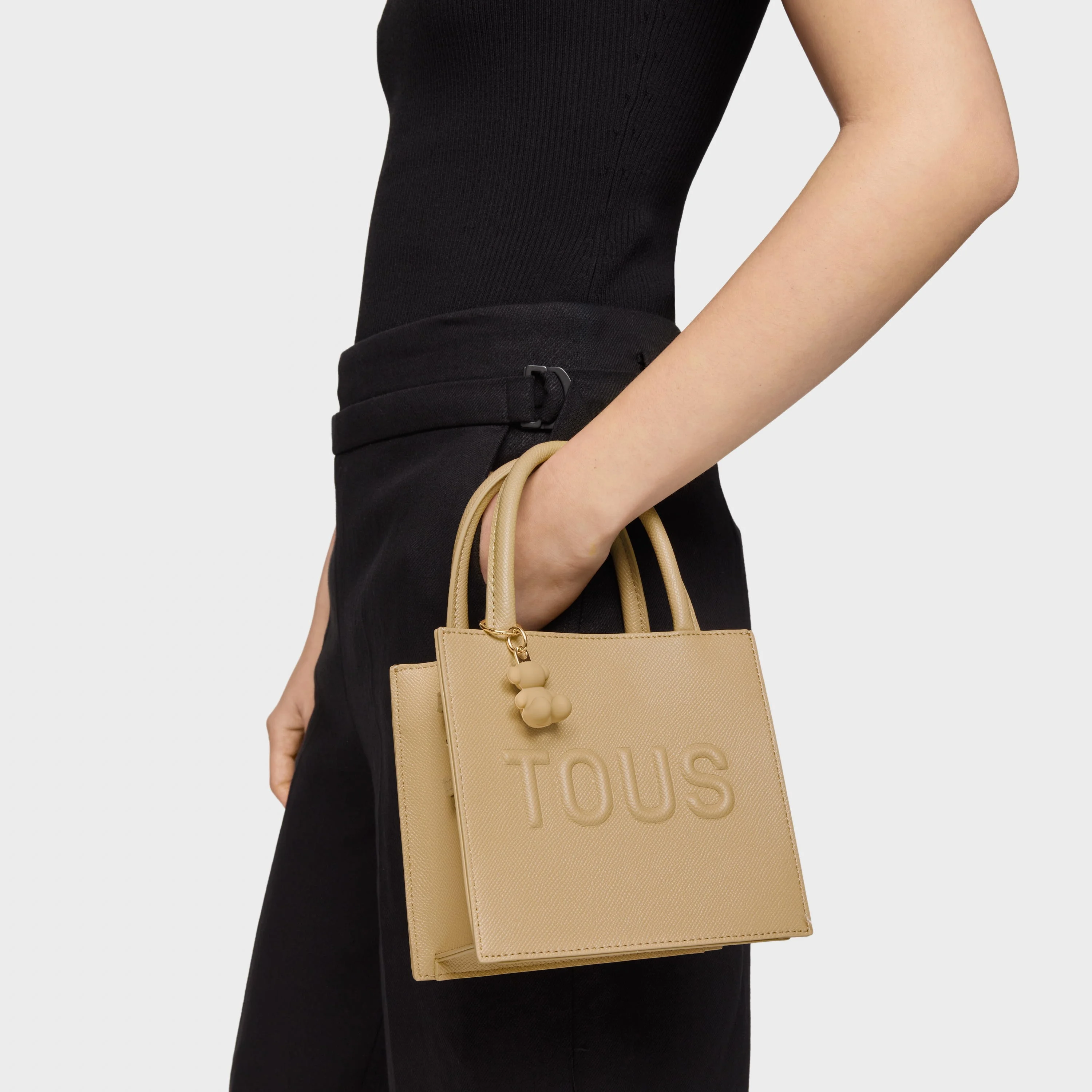 Sand-colored Cube minibag TOUS Brenda - 1