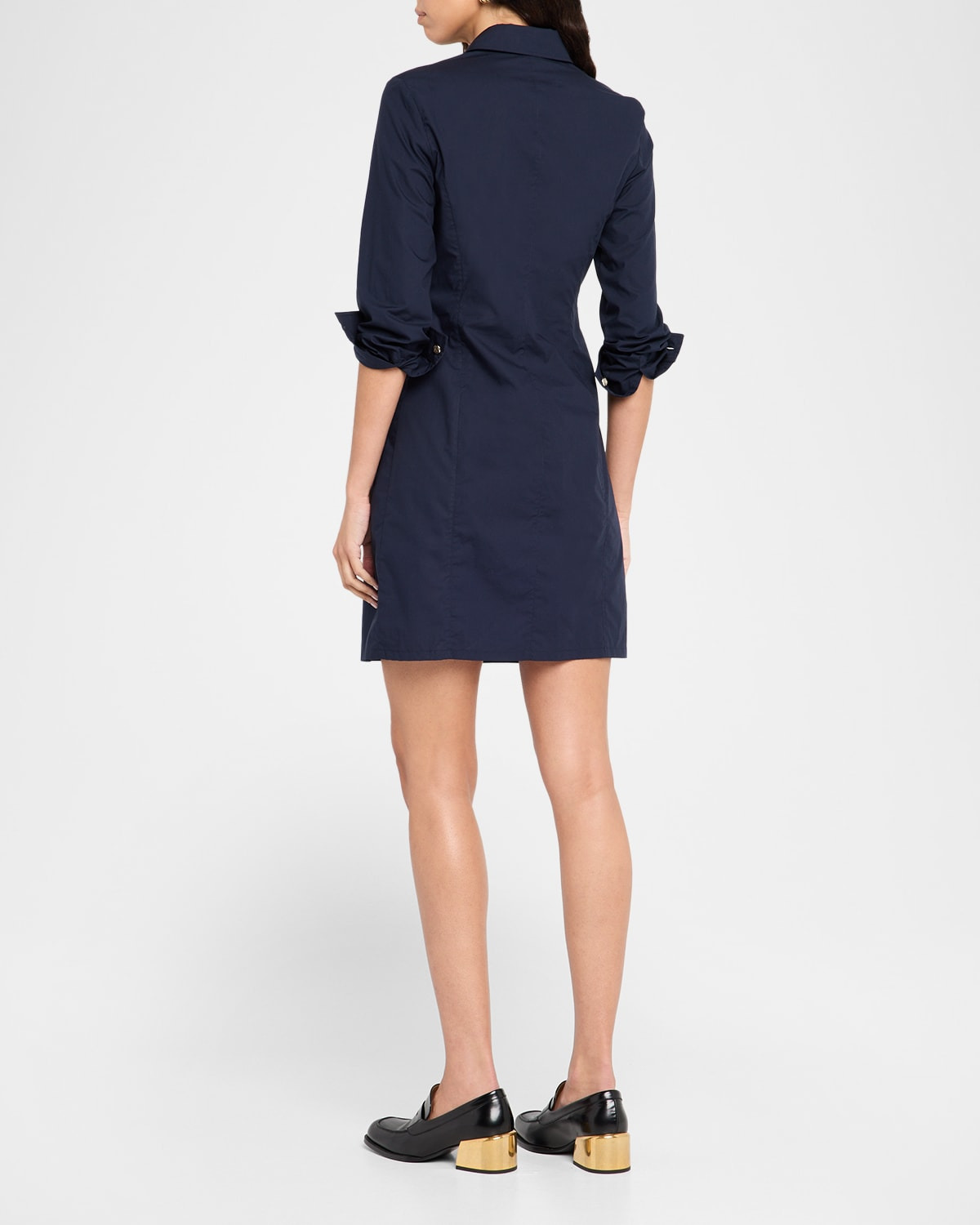 Cotton Poplin Mini Shirtdress - 3