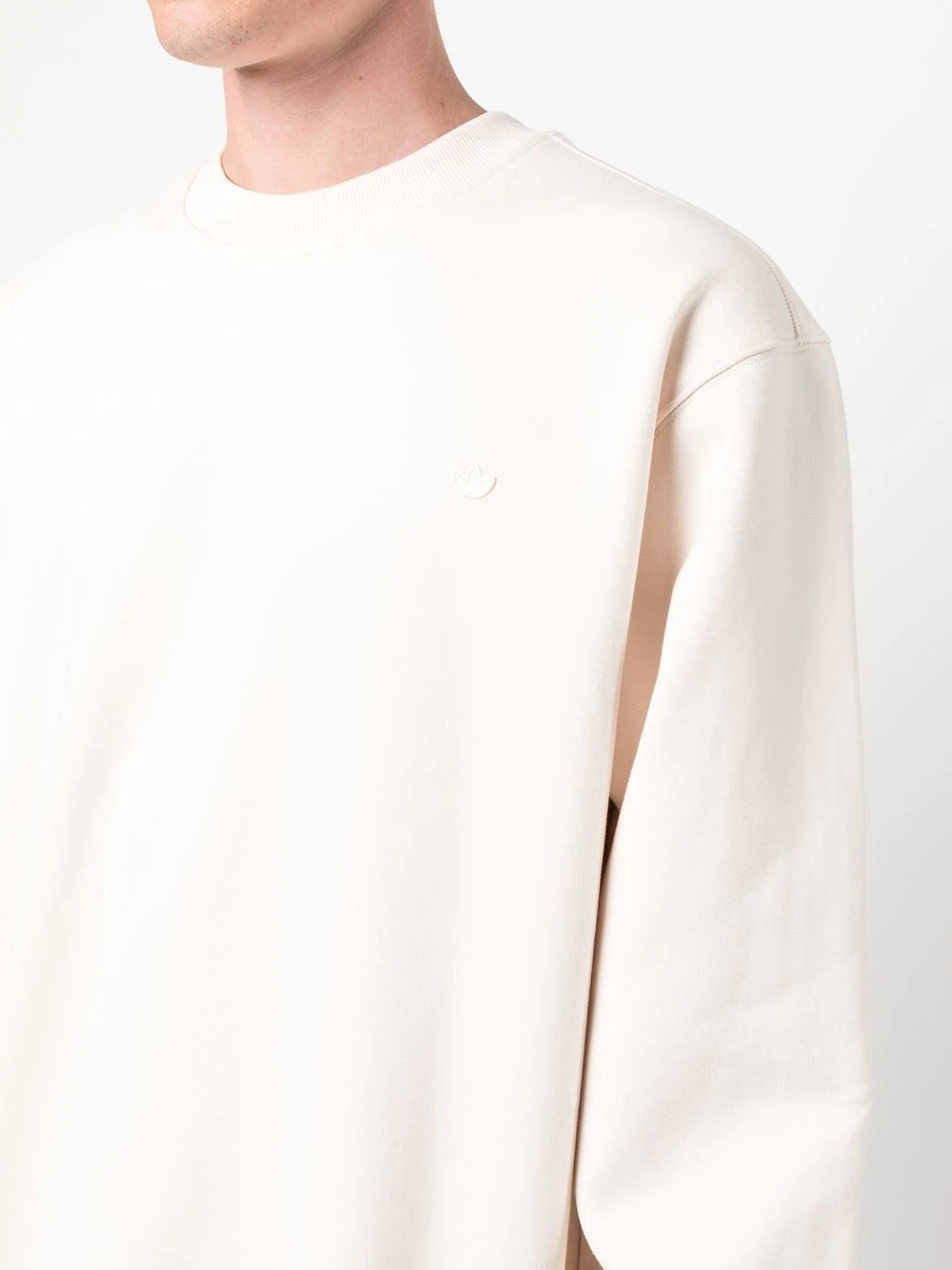 ribbed-trim cotton sweatshirt - 5