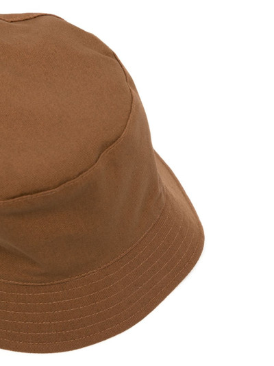 Mulberry logo-patch cotton bucket hat outlook