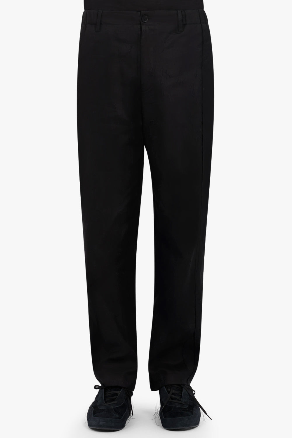 RAW EDGE PANEL TROUSER | BLACK - 4