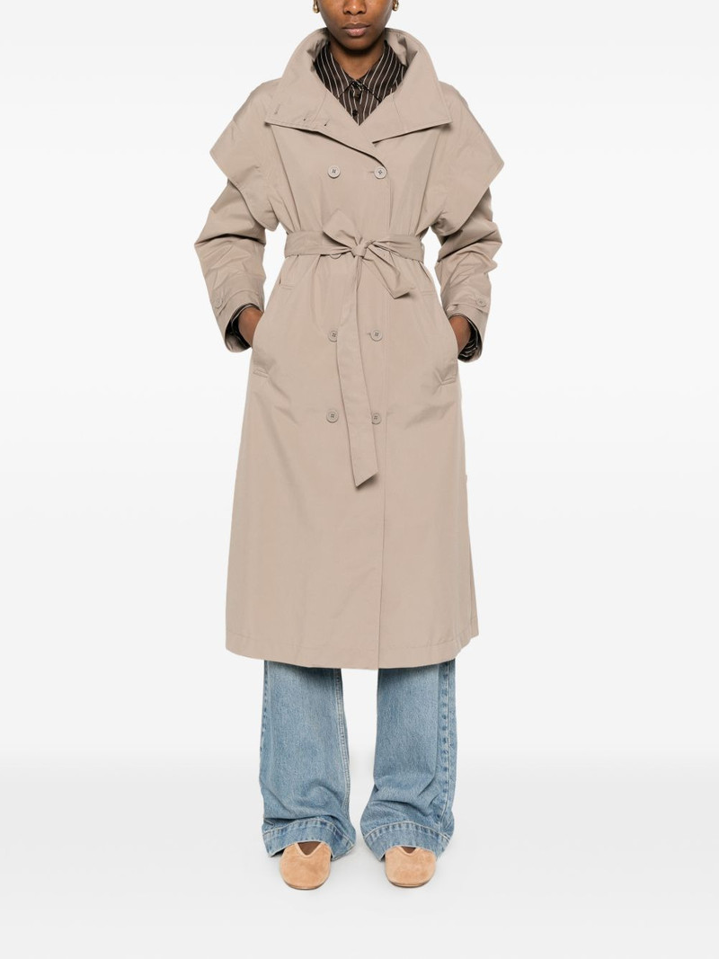 Herno double-breasted belted coat outlook