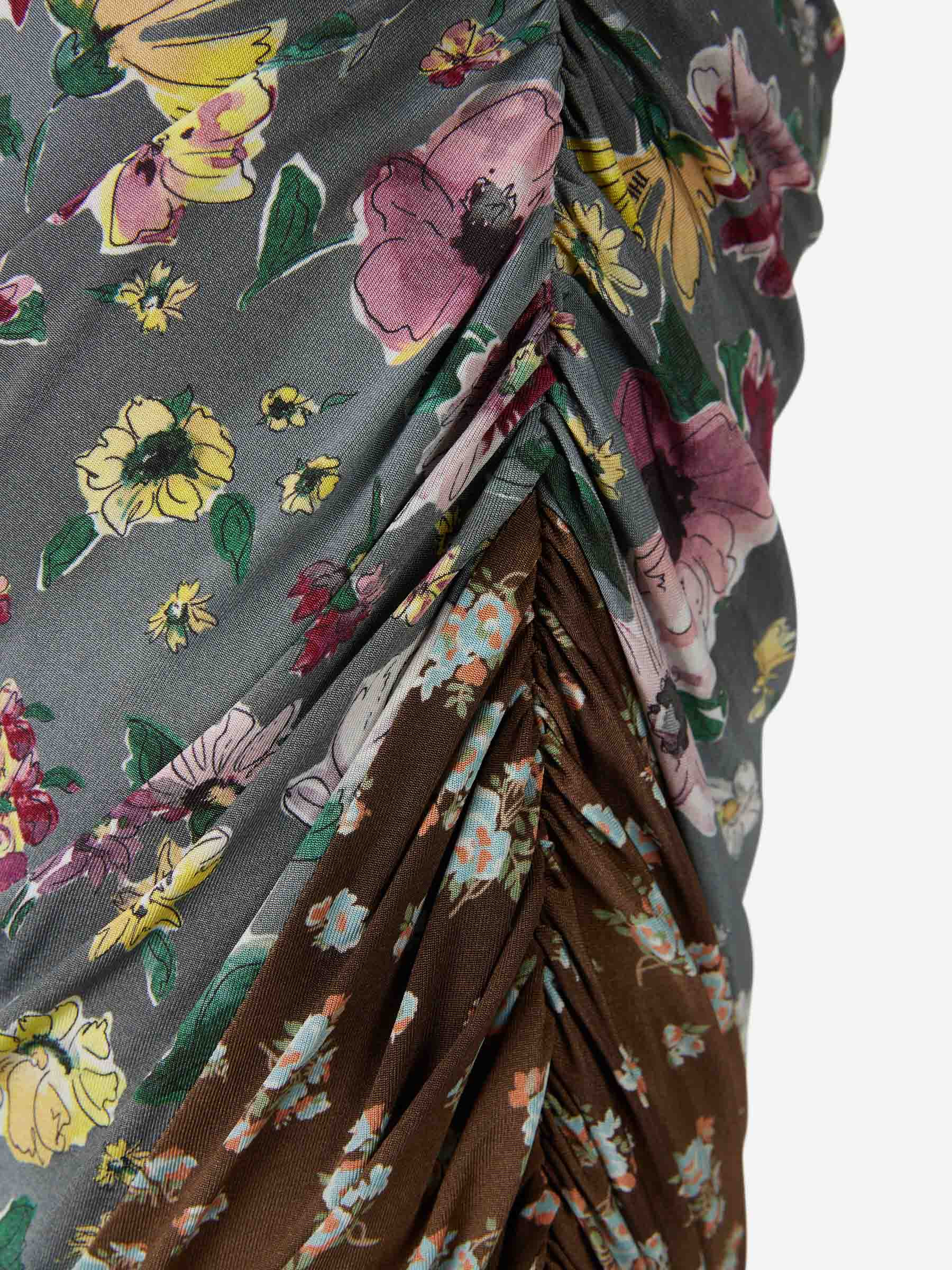 FLORAL MIDI SKIRT - 4