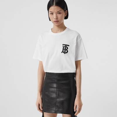 Burberry Monogram Motif Cotton Oversized T-shirt outlook