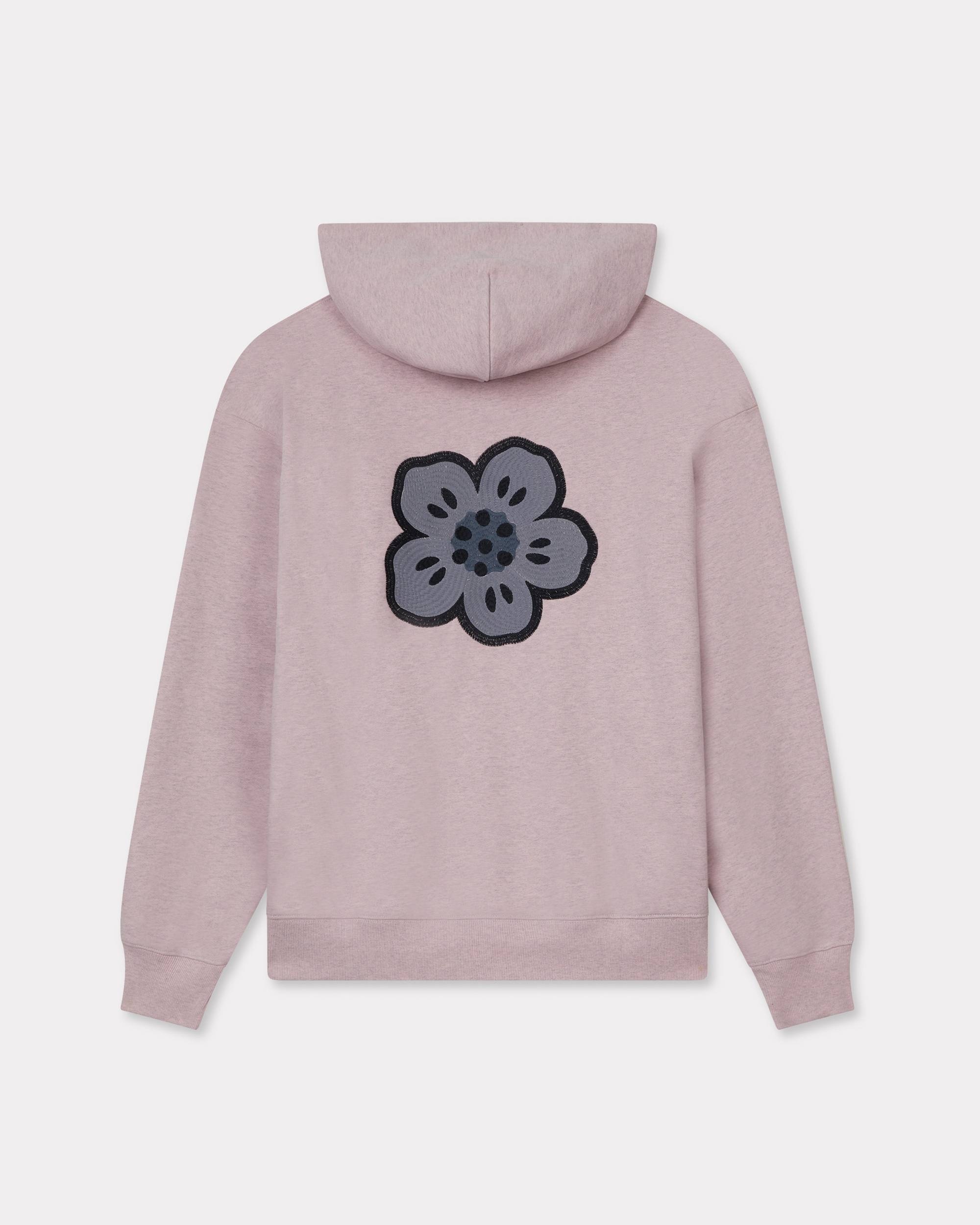'Boke Flower' embroidered oversized hoodie in cotton - 2