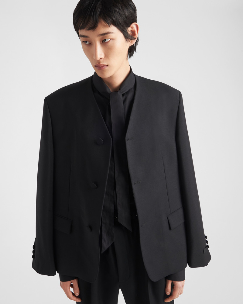 Single-breasted mohair wool jacket 3