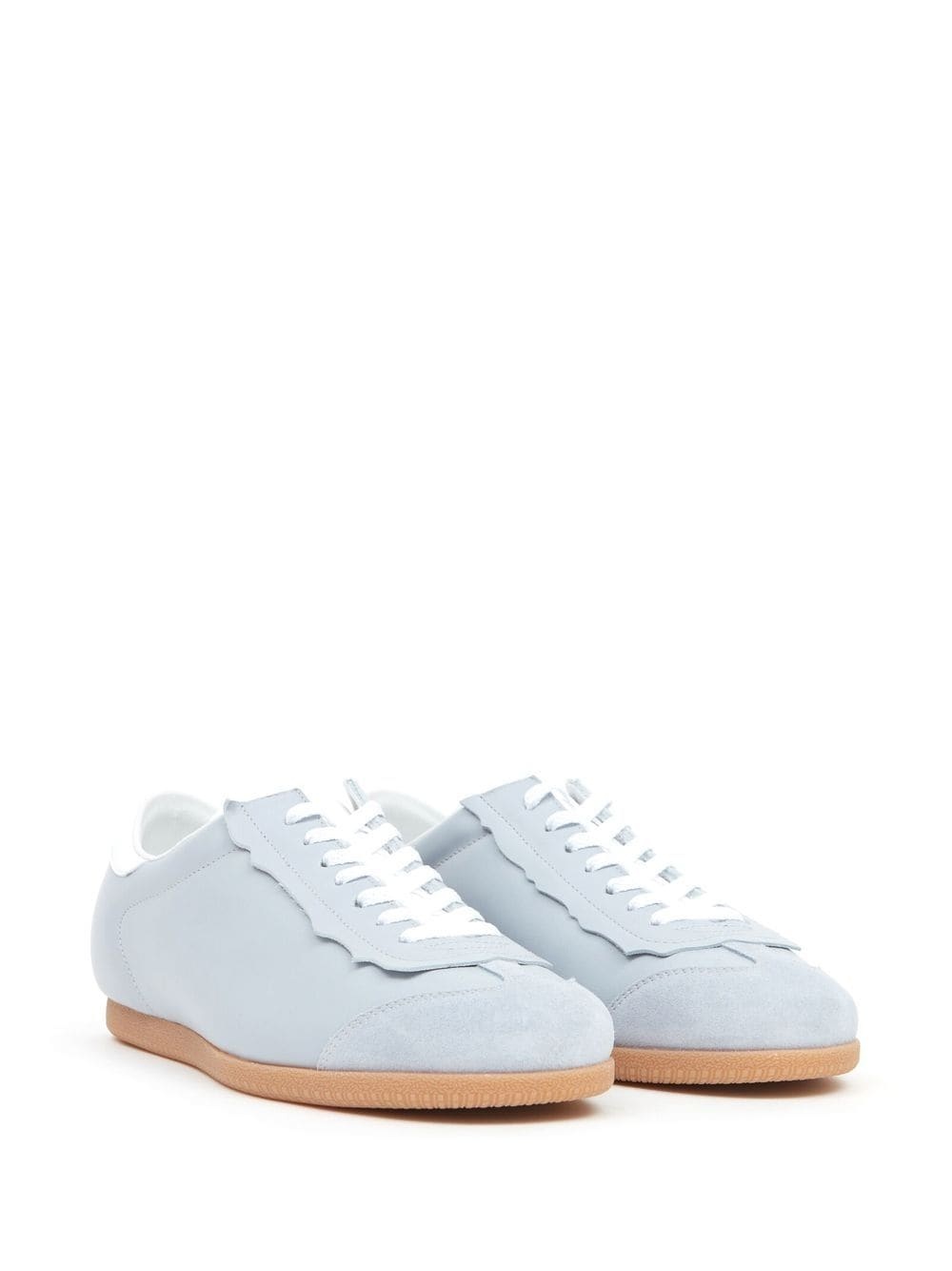 panelled low-top sneakers - 2