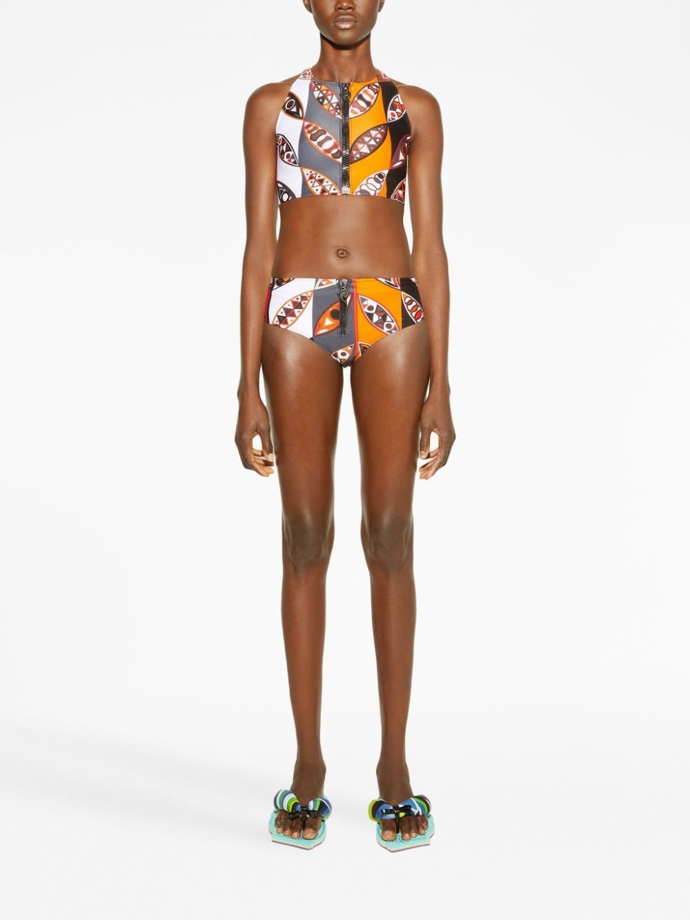 graphic-print bikini bottoms - 2