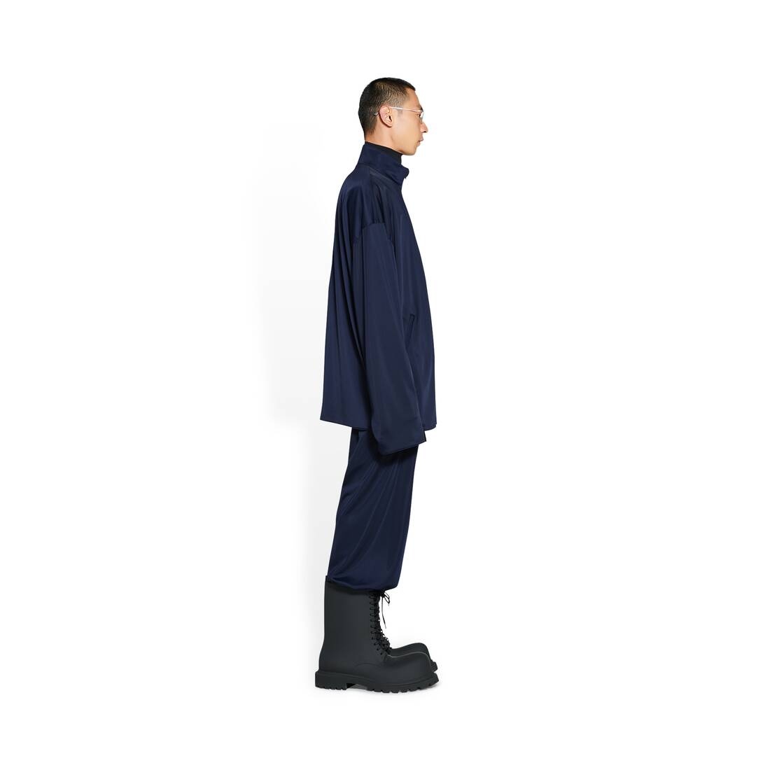 Men's Tracksuit Jacket in Navy Blue - 3