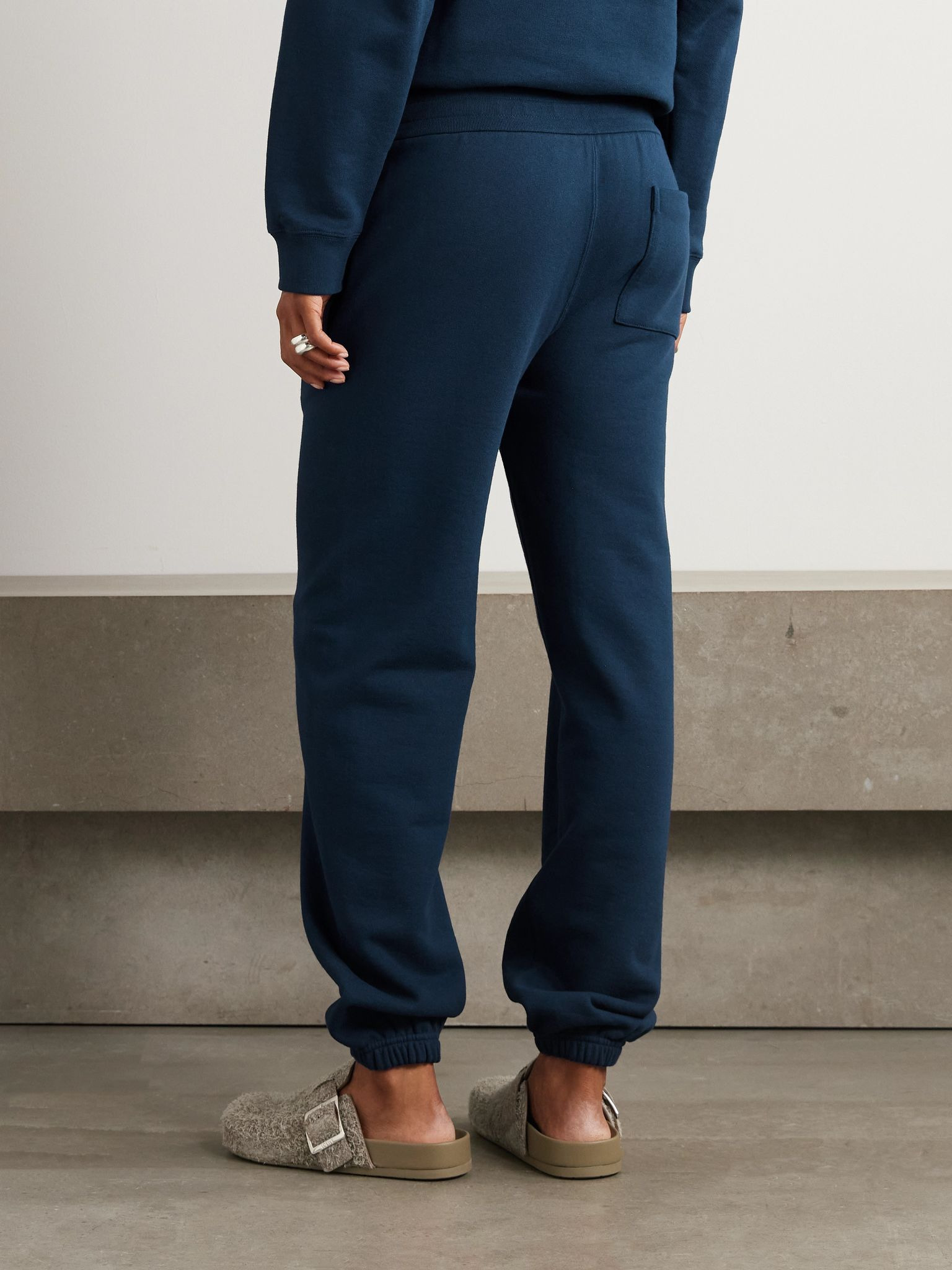 Cotton-jersey track pants Navy - 4