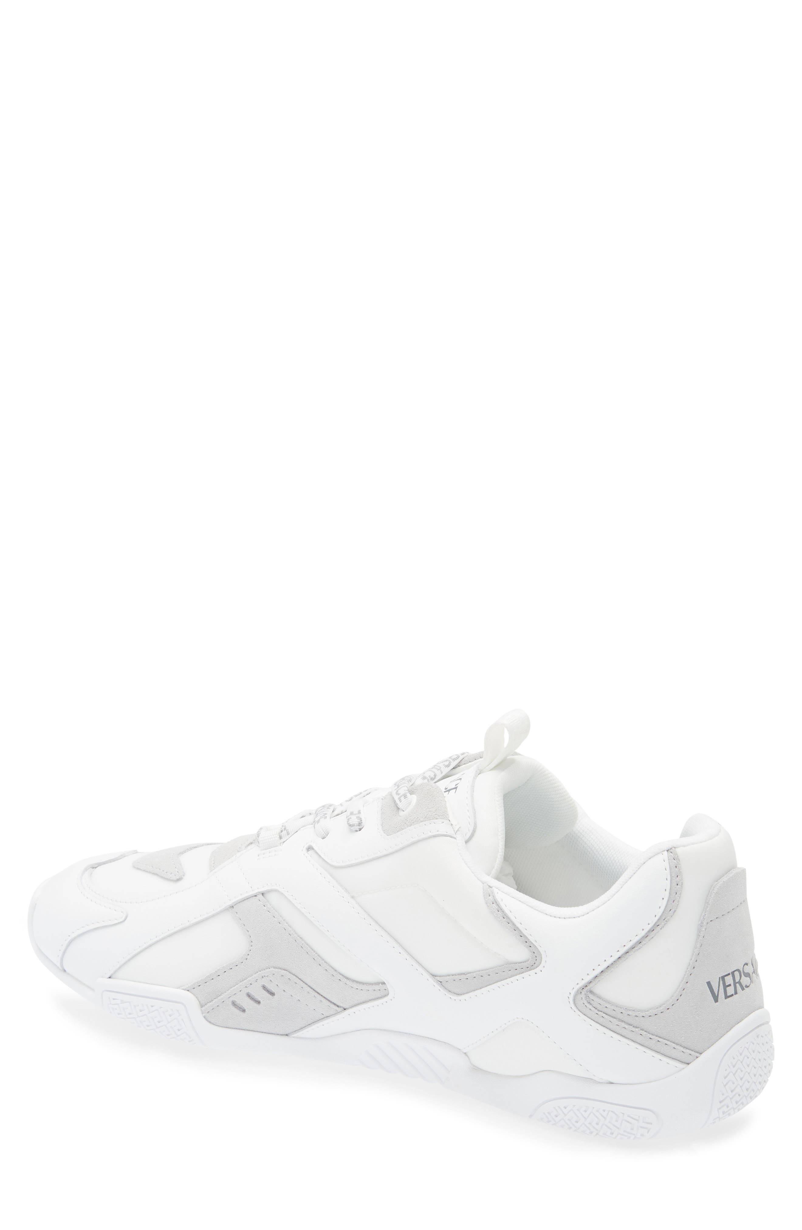 Versace Logo Sneaker in White Concrete at Nordstrom - 2