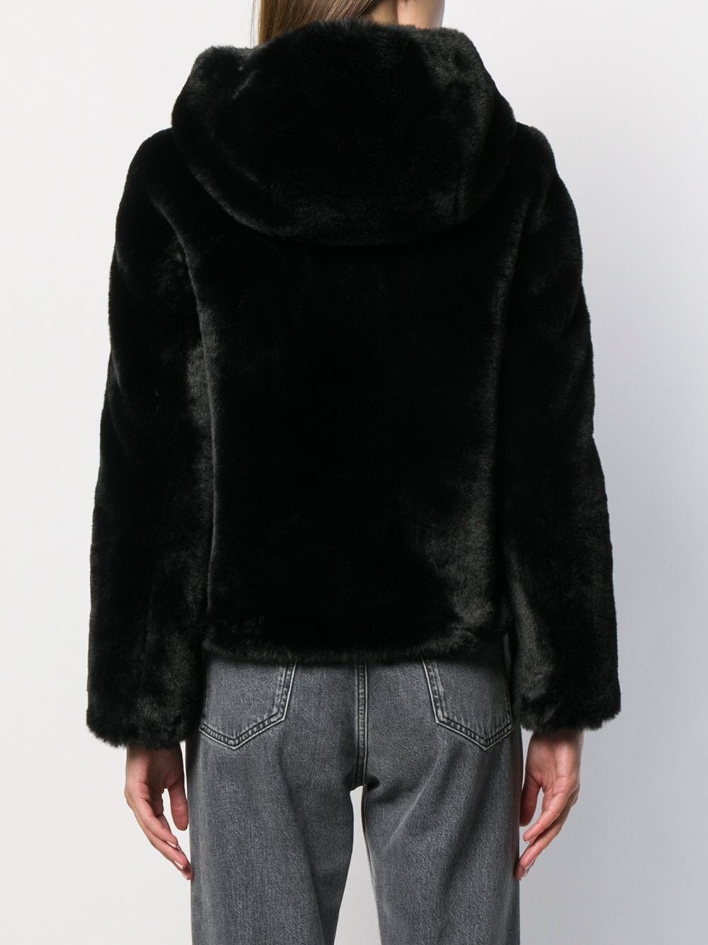 faux-fur hooded jacket - 4