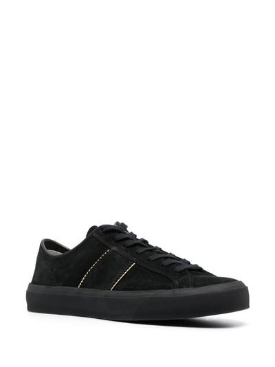 TOM FORD Cambridge suede lot-top sneakers outlook