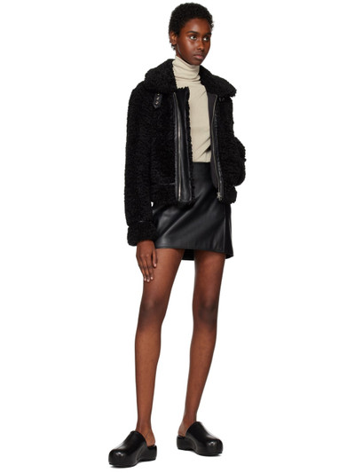 STAND STUDIO Black Audrey Faux-Fur Jacket outlook