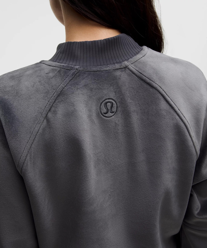 Scuba Cropped Henley Pullover *Velvet 7