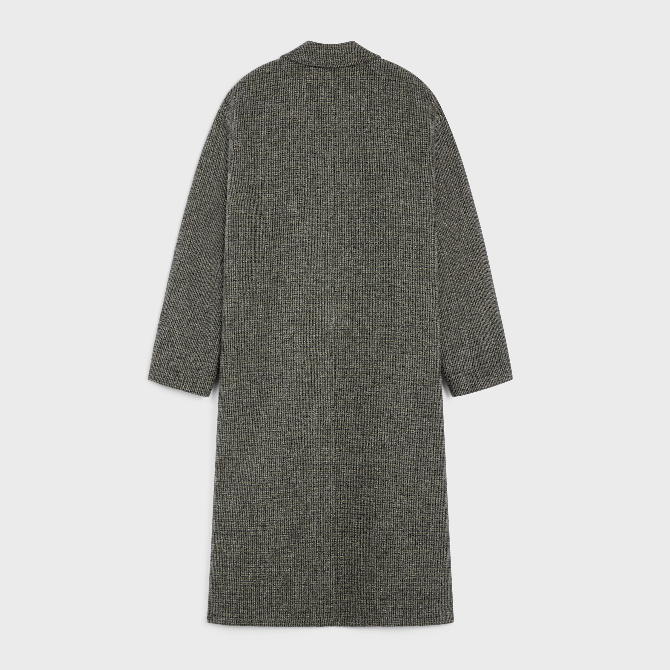 mac coat IN CHECKED WOOL TWEED - 3