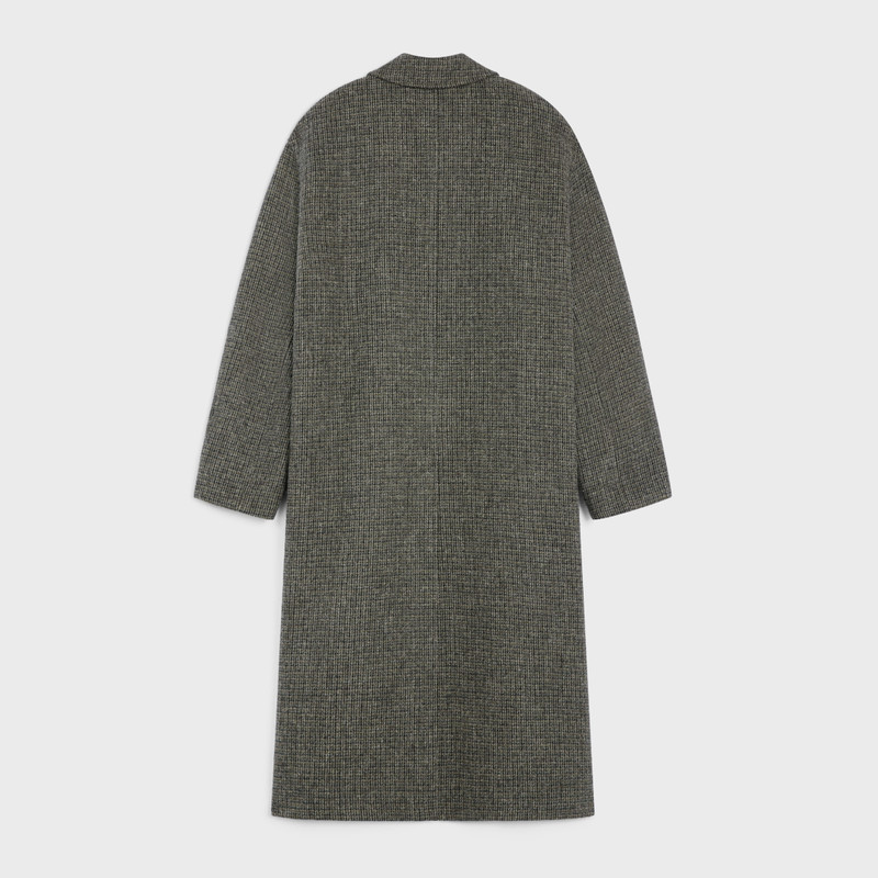 mac coat IN CHECKED WOOL TWEED 3