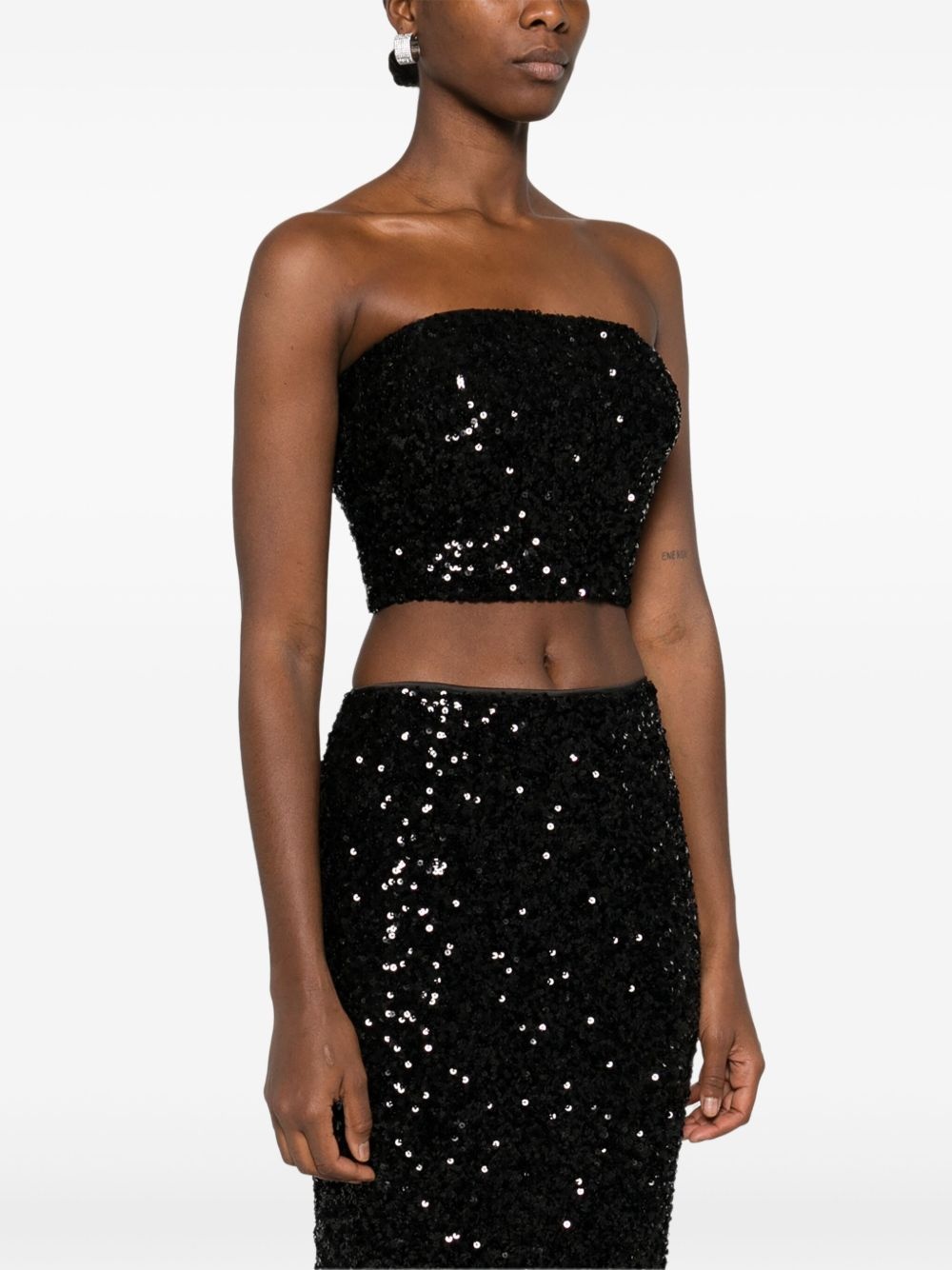 sequined crop top - 3
