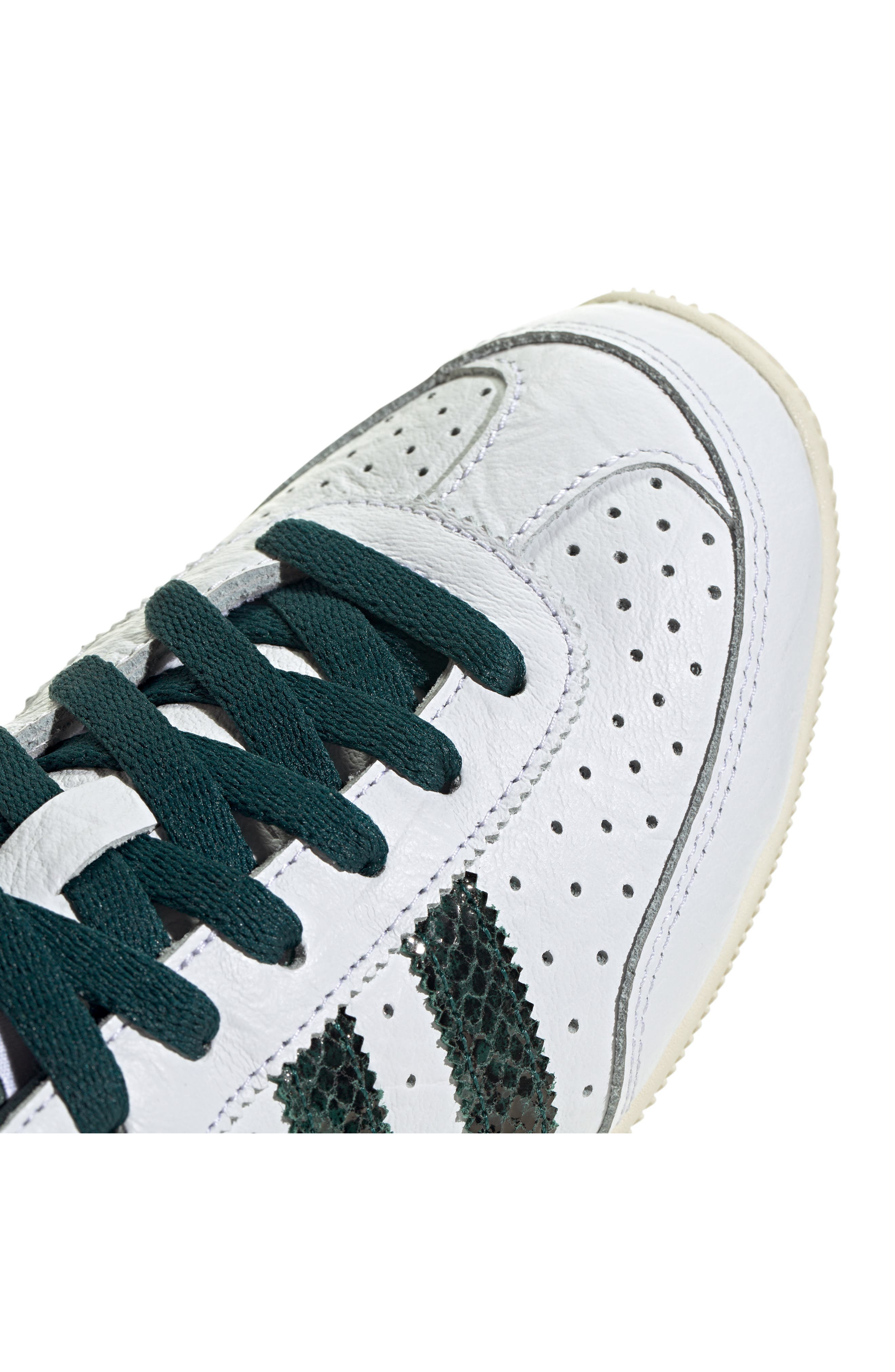 adidas Japan Low Top Sneaker in White/Green/Aurora Ivy at Nordstrom - 7