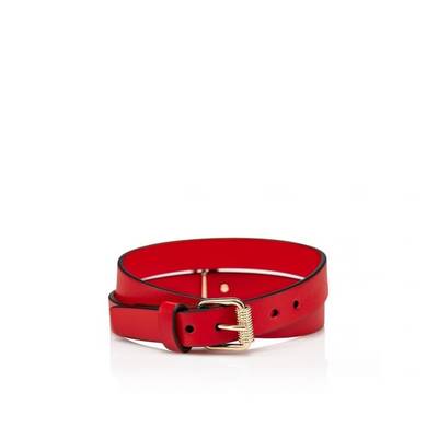 Christian Louboutin Loubilink Logo Bracelet Red outlook