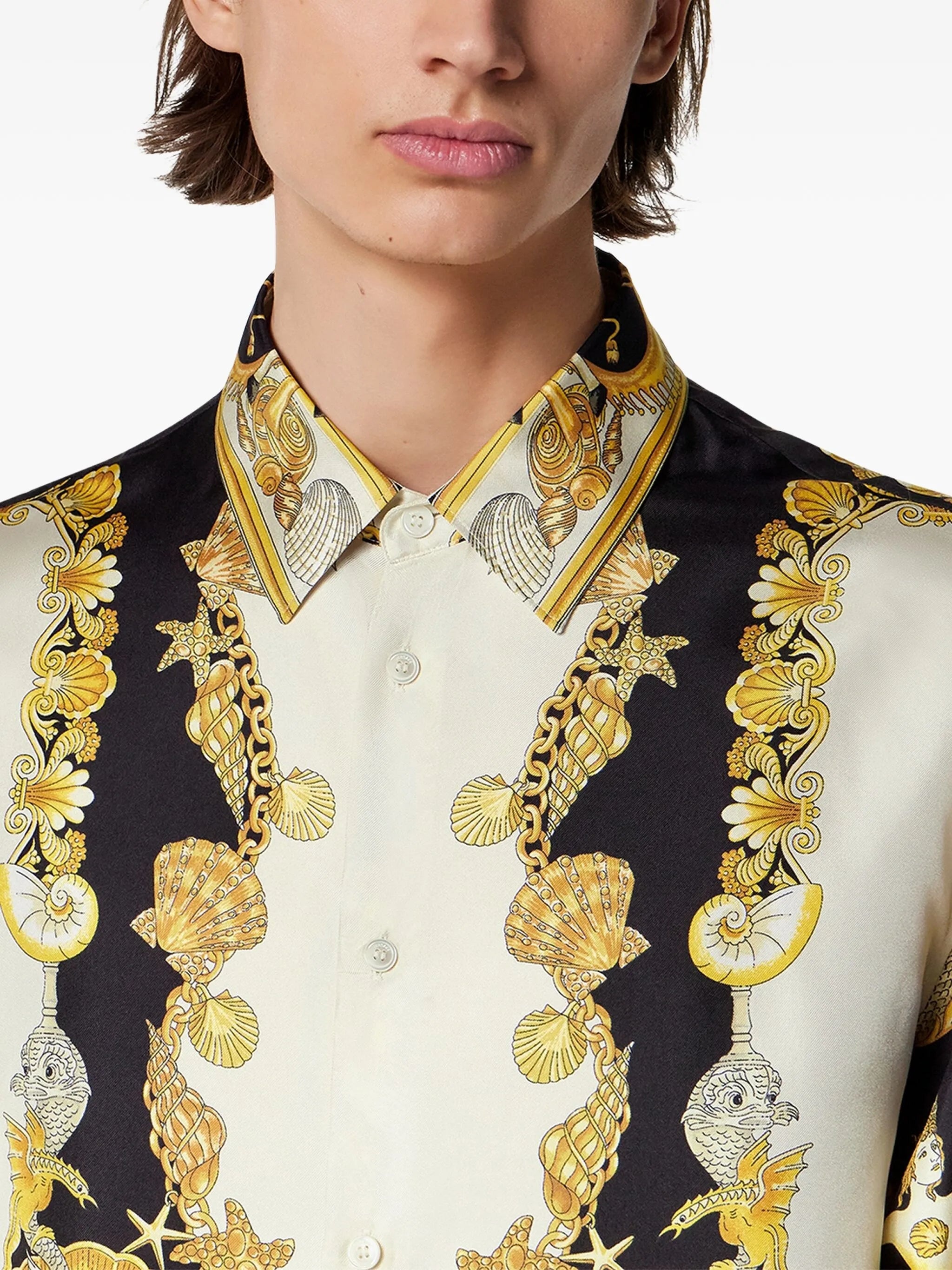 Coral Theatre Silk Shirt - 3