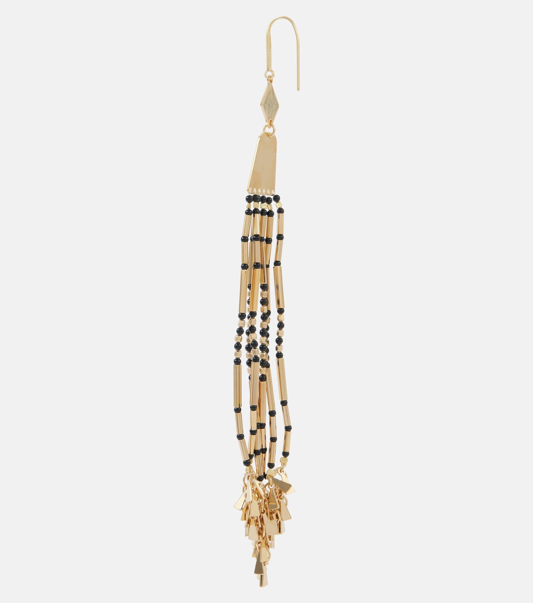 Beaded drop earrings - 5