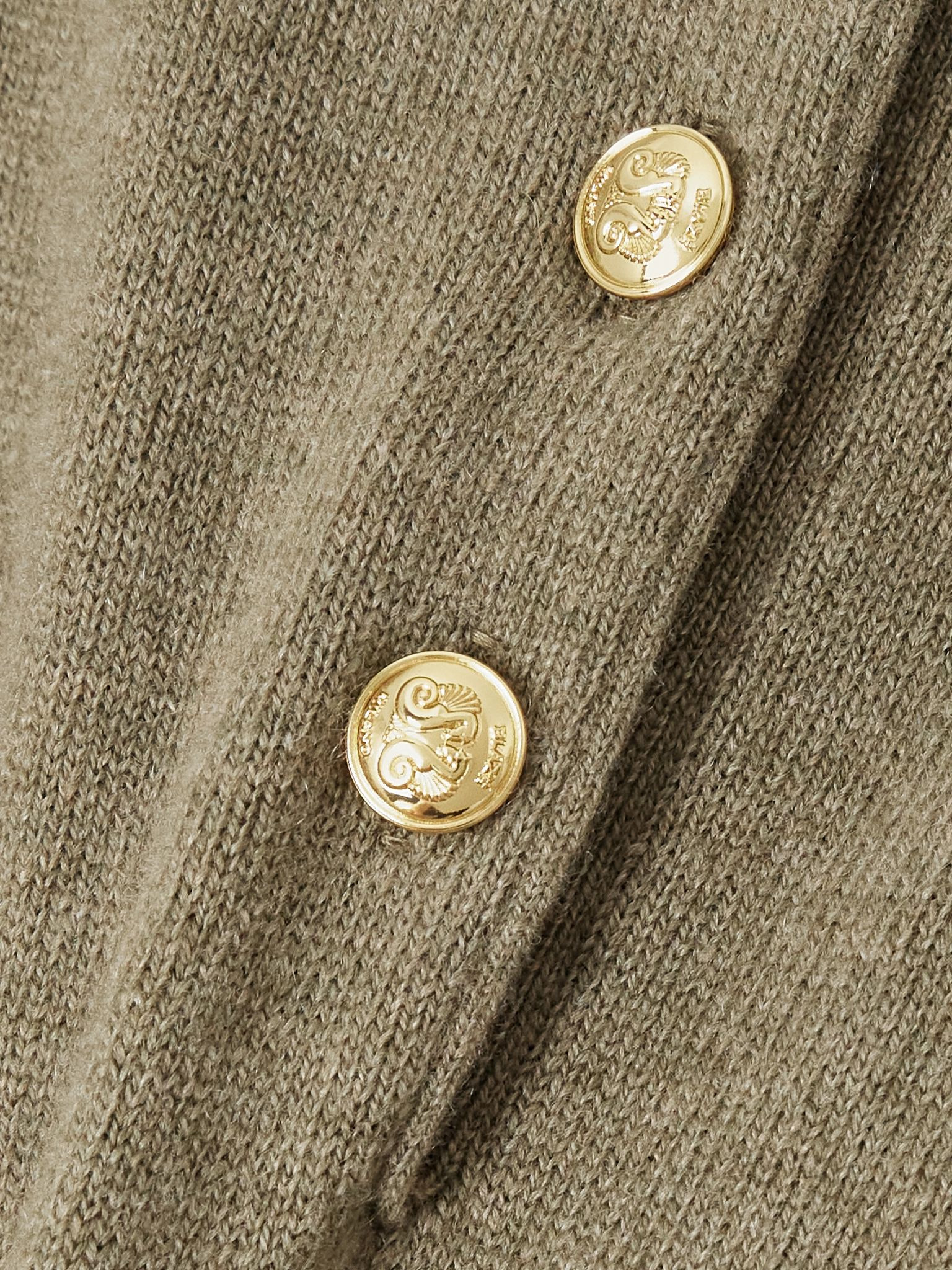 Highland wool and cashmere-blend polo sweater Beige - 5