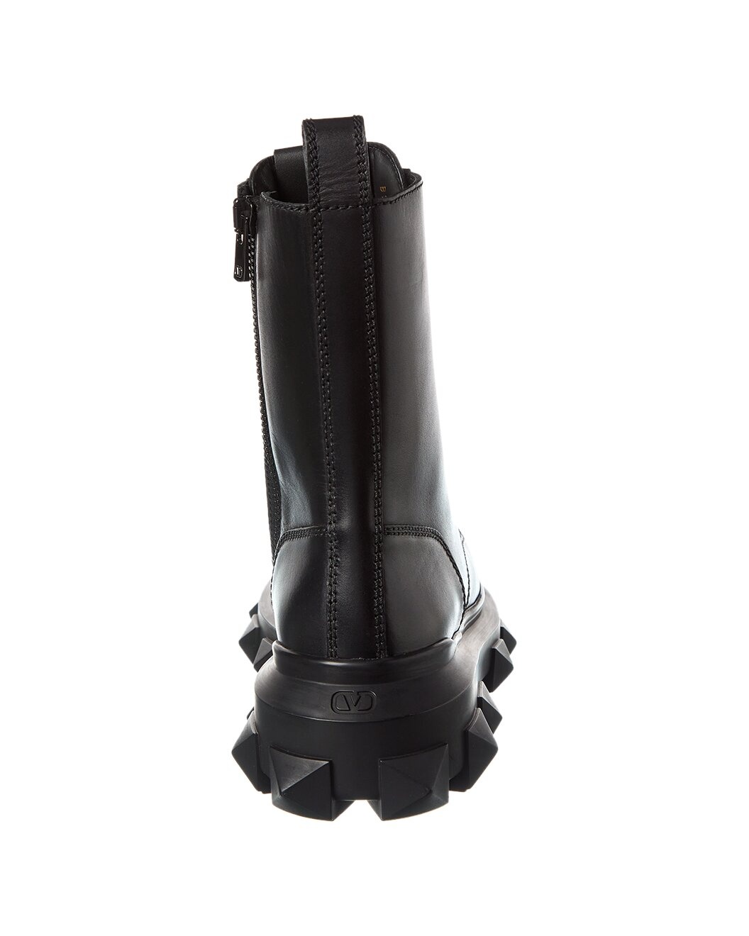 Valentino Roman Stud Leather Combat Boot - 3