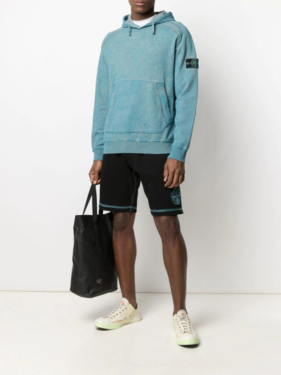 Stone Island embroidered-logo shorts outlook