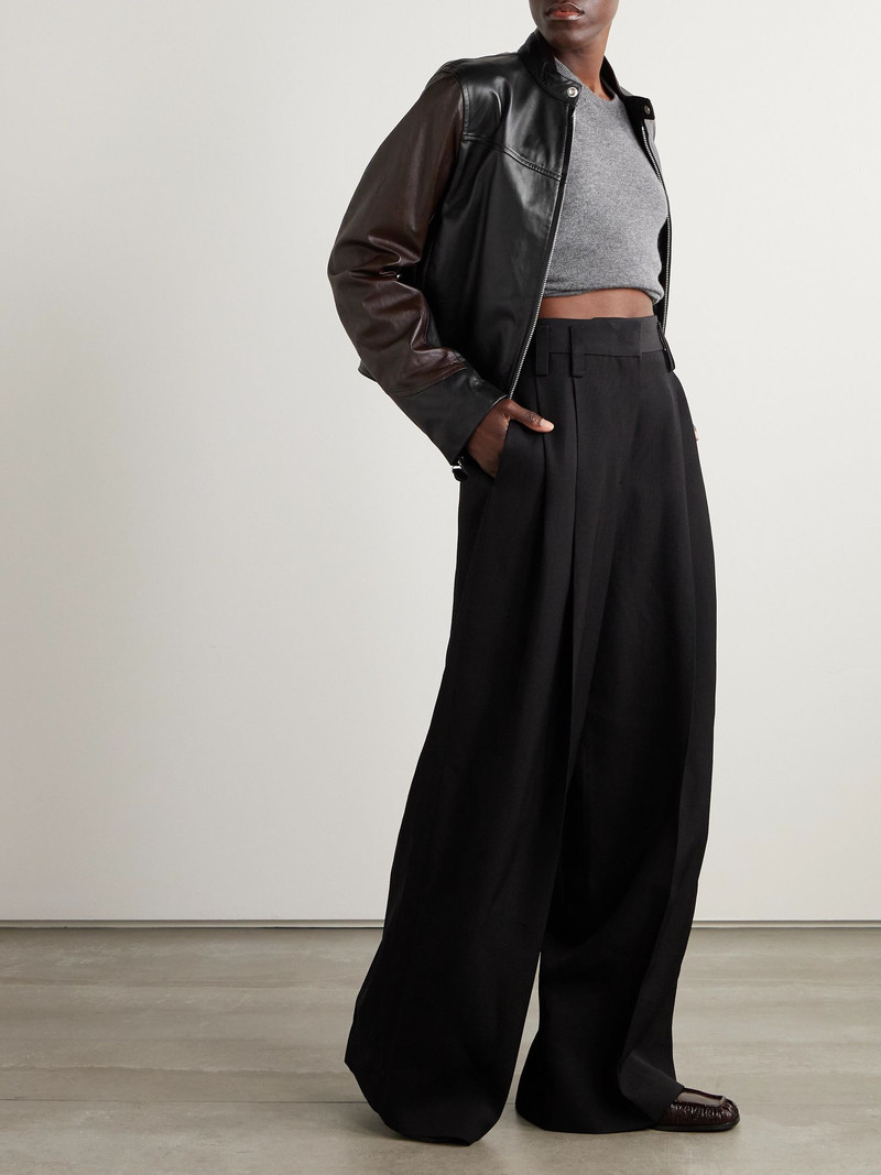 Our Legacy + Emporio Armani Piccola Trix leather jacket Black outlook