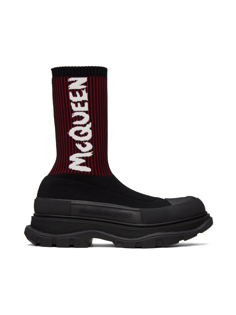 Tread Slick Sock Boot "블랙 레드" - 1