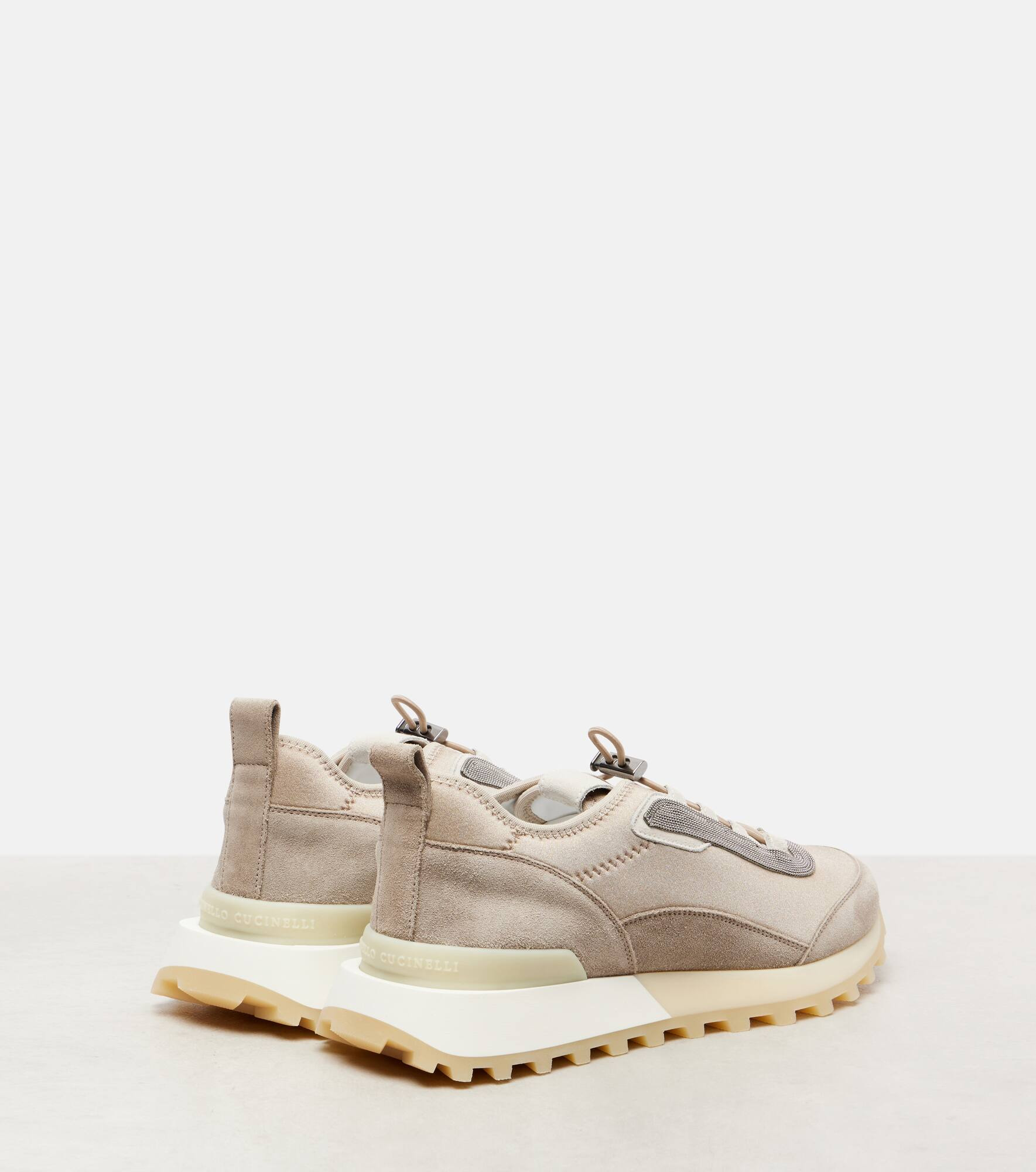 Runner suede and canvas sneakers - 2