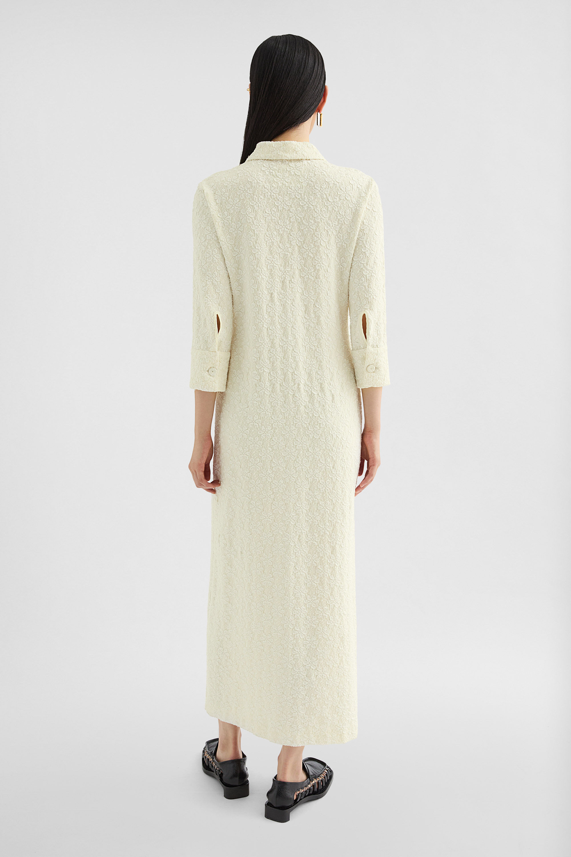 Viscose Gaufré Shirt Dress - 4