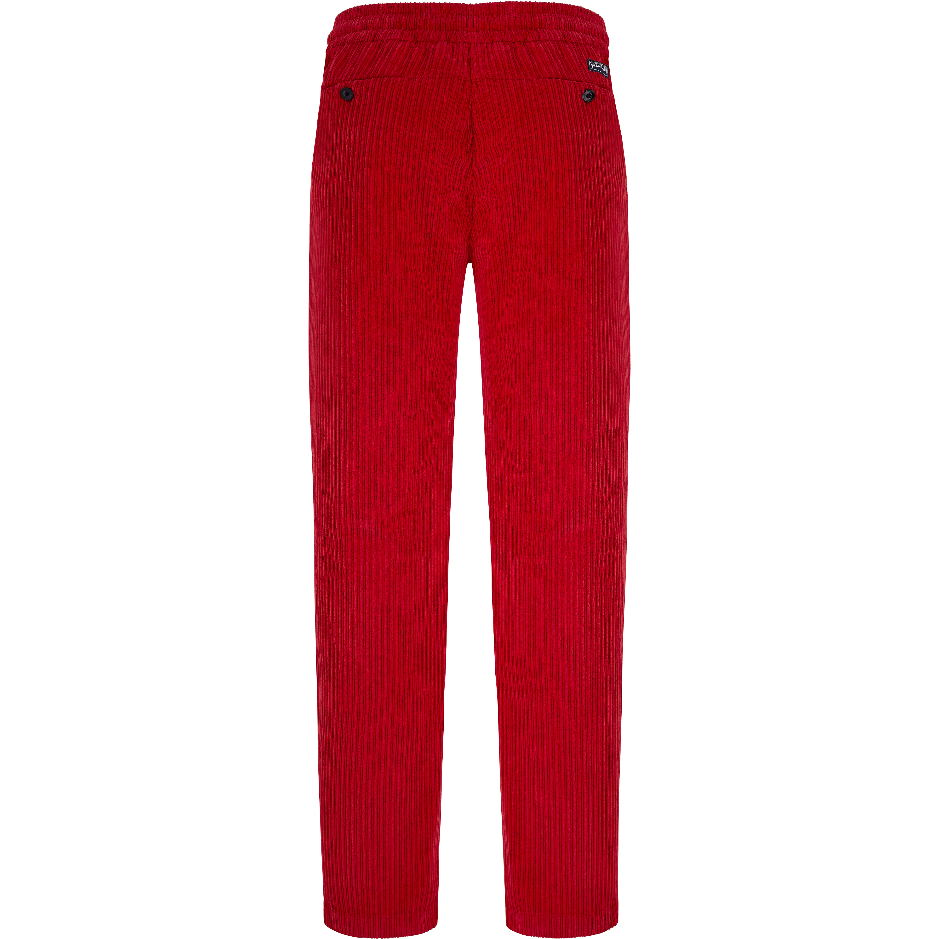 Men Velvet Elastic Waist Pants - 2