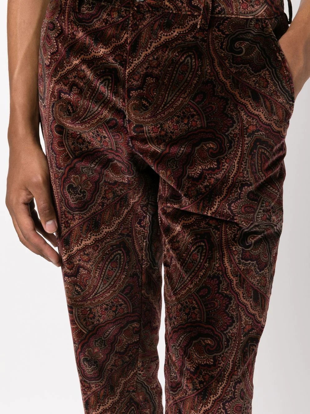 paisley print skinny trousers - 5