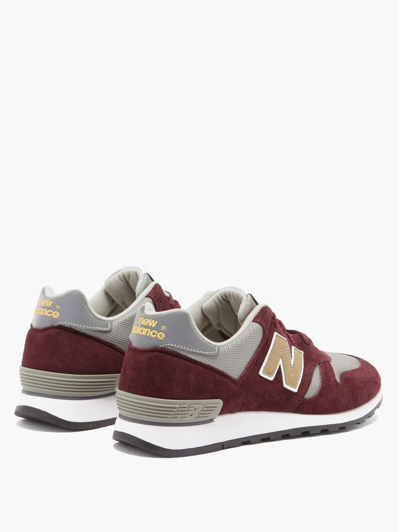 Made in England 670 suede and mesh trainers - 4