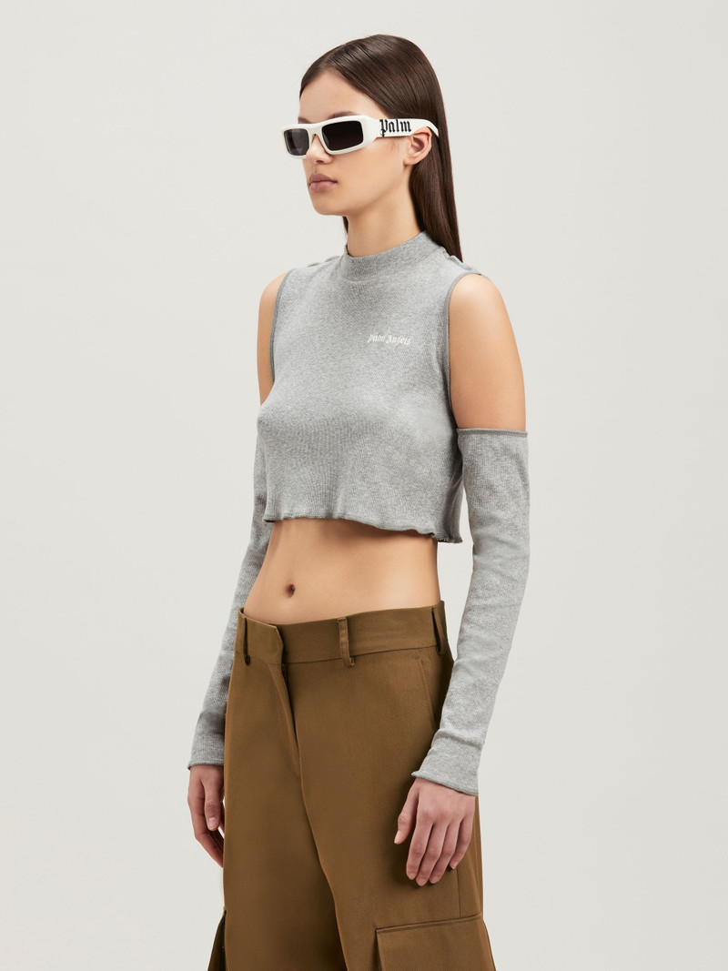 Logo Cutout Mockneck Top 4