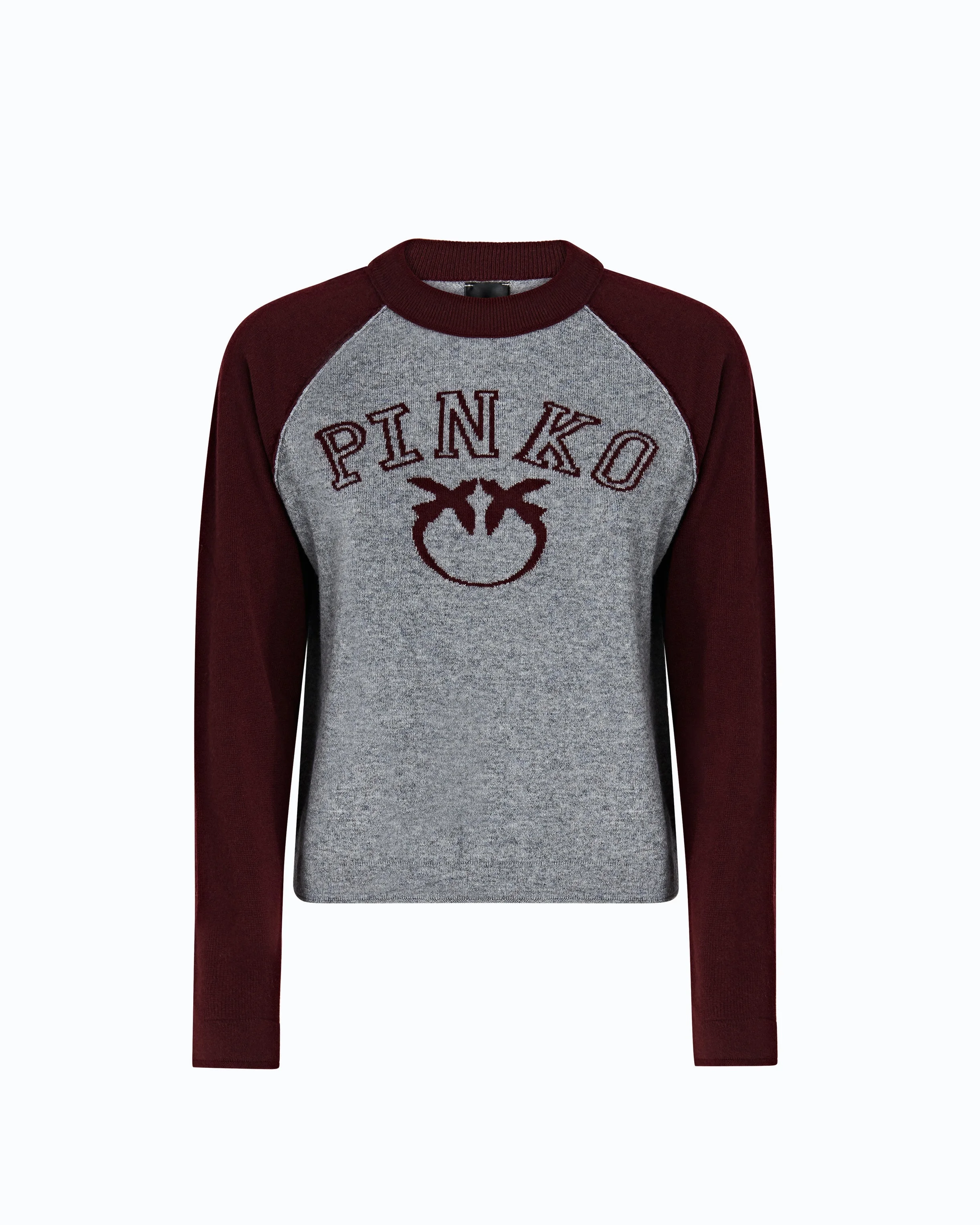 TWO-TONE SWEATER WITH LOVE BIRDS LOGO - 1