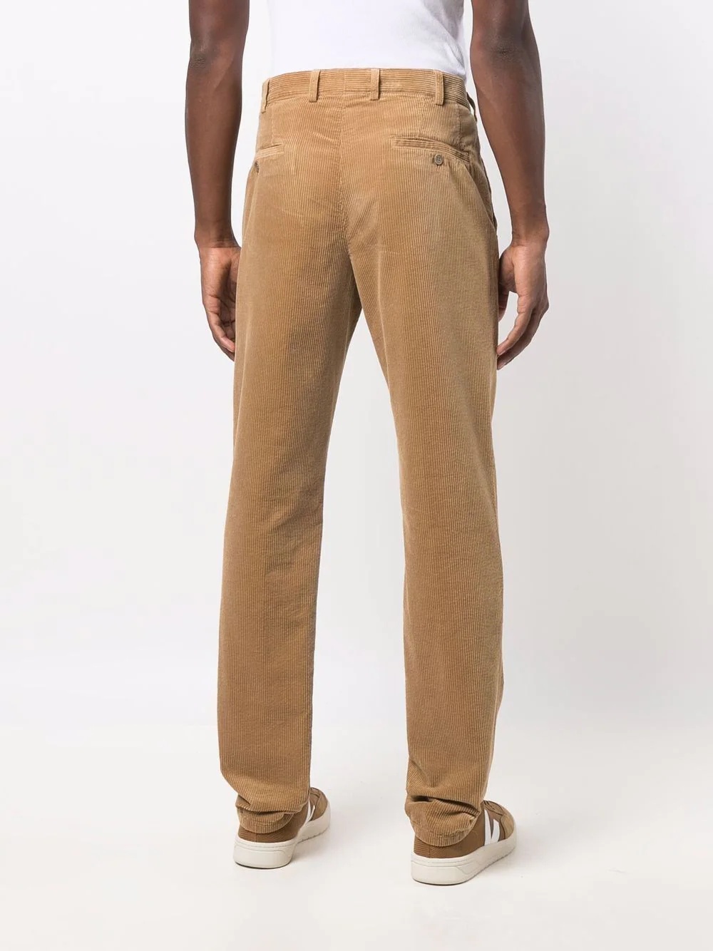 corduroy straight-leg trousers - 4